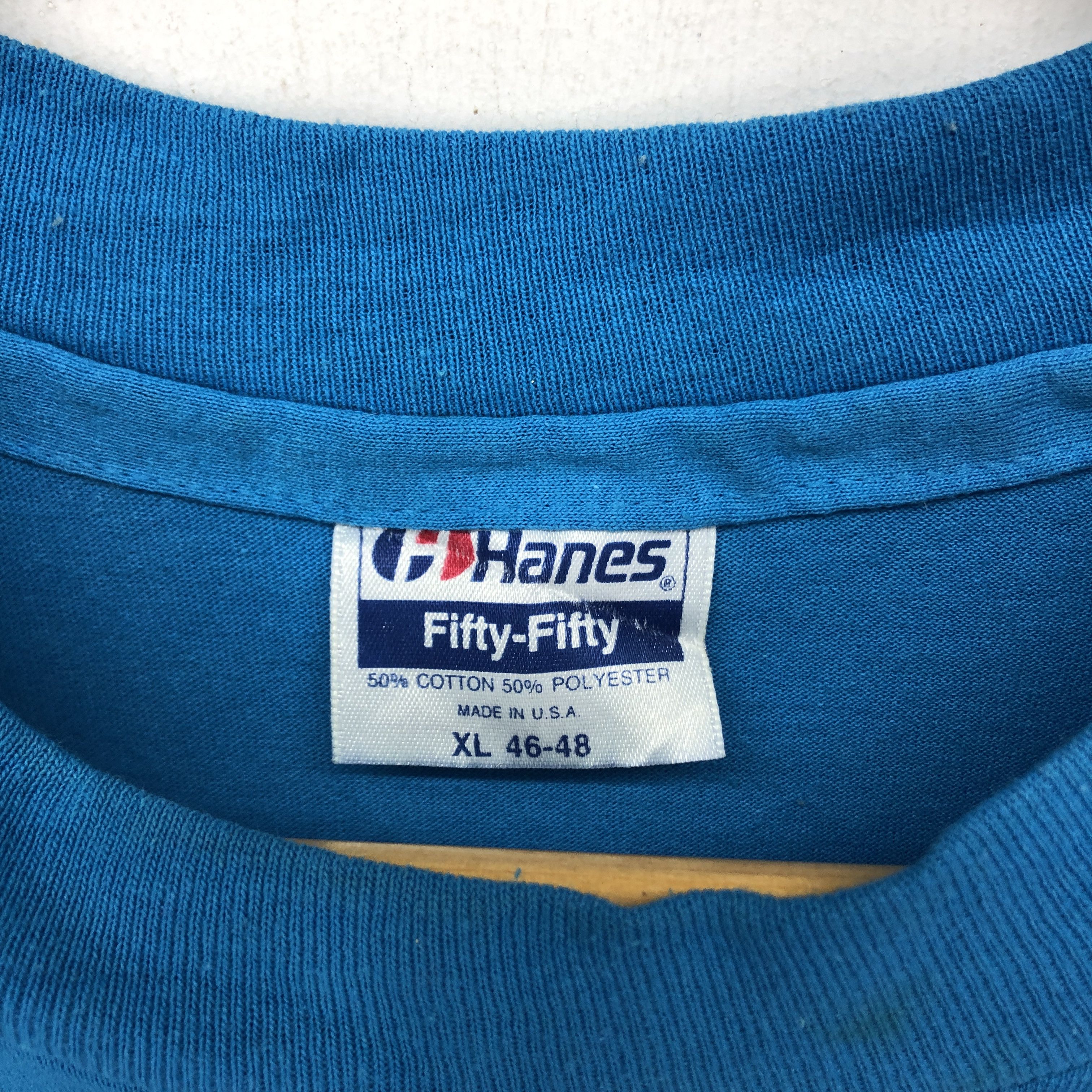 Hanes 90s Vintage FISH SEAWEED Crew Neck T Shirt #1629-60 Size US XL / EU 56 / 4 - 5 Thumbnail