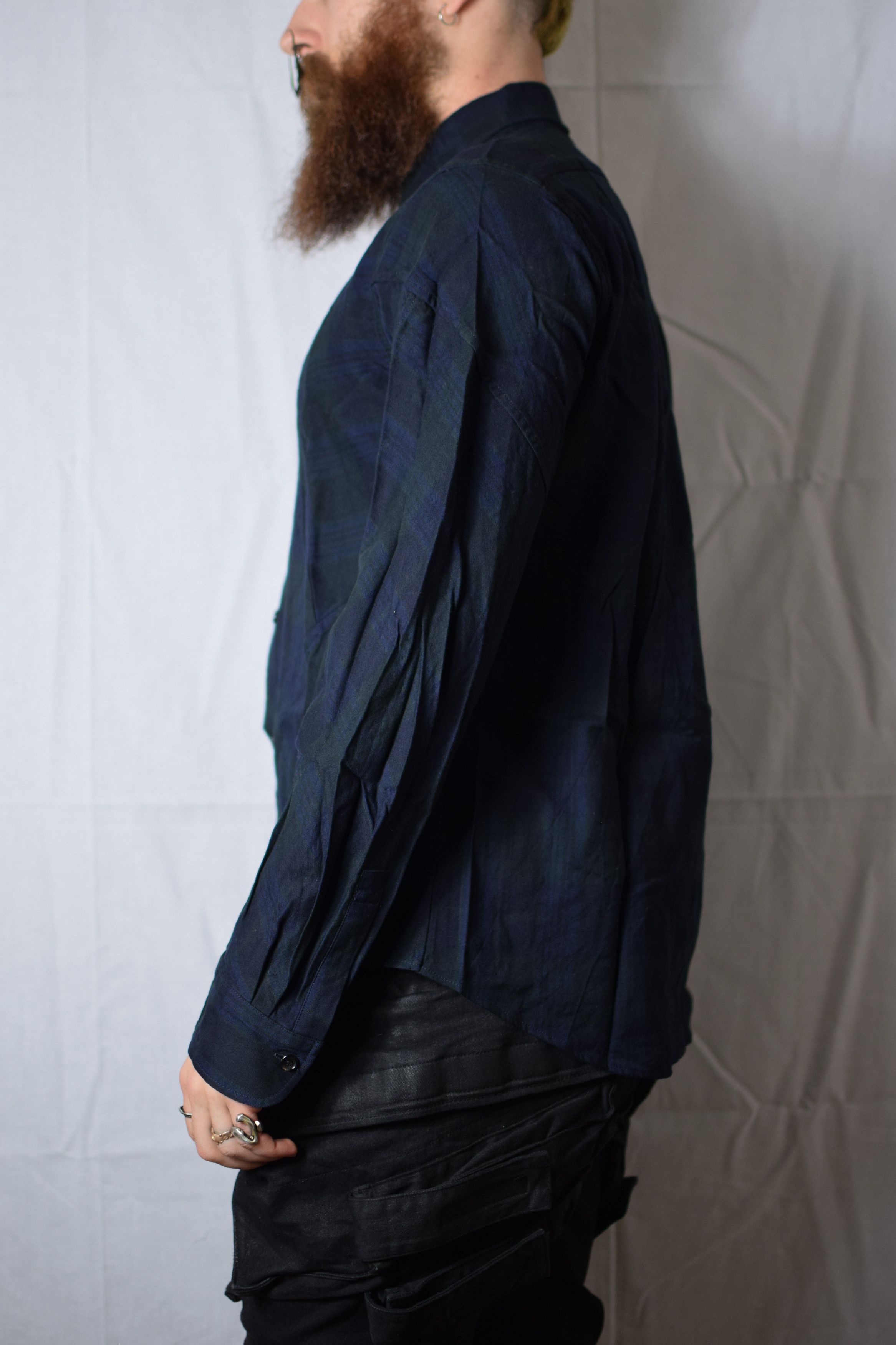 Yohji Yamamoto YYPH Asymmetrical Check Shirt Size US M / EU 48-50 / 2 - 5 Thumbnail