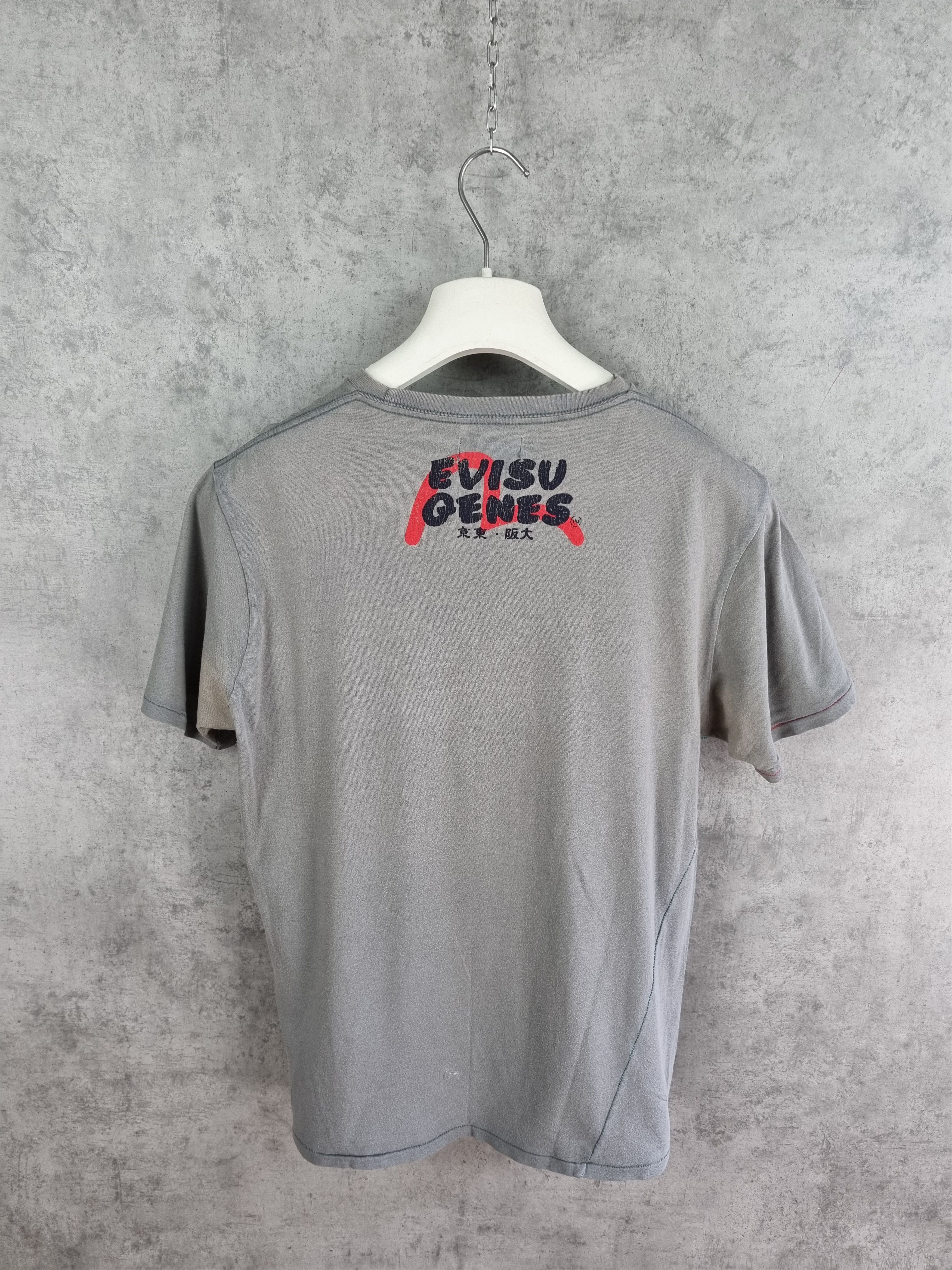 Evisu × Japanese Brand × Vintage Asymmetrical EVISU Genes Ninja Tee Shirt Size US S / EU 44-46 / 1 - 2 Thumbnail