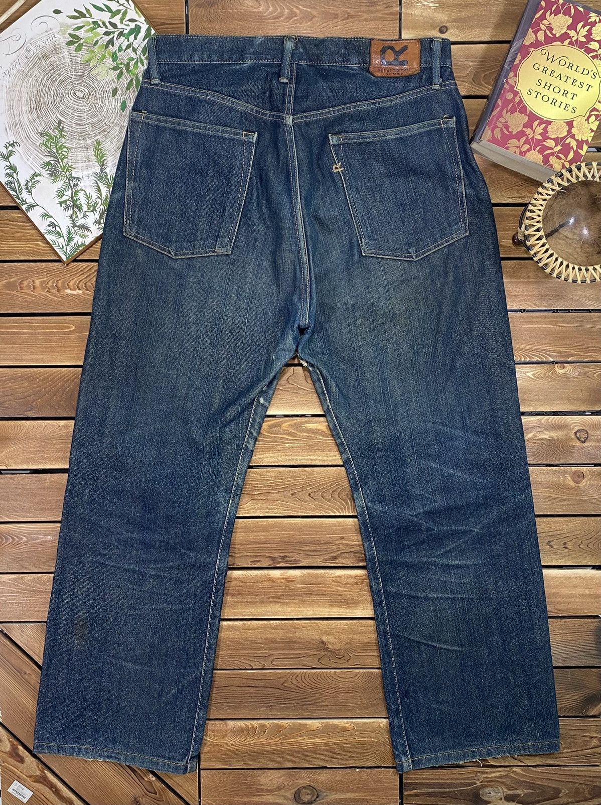 45rpm × Japanese Brand × Vintage Vintage 45rpm Denim Faded natural size 34 japanese brand Size US 34 / EU 50 - 10 Thumbnail