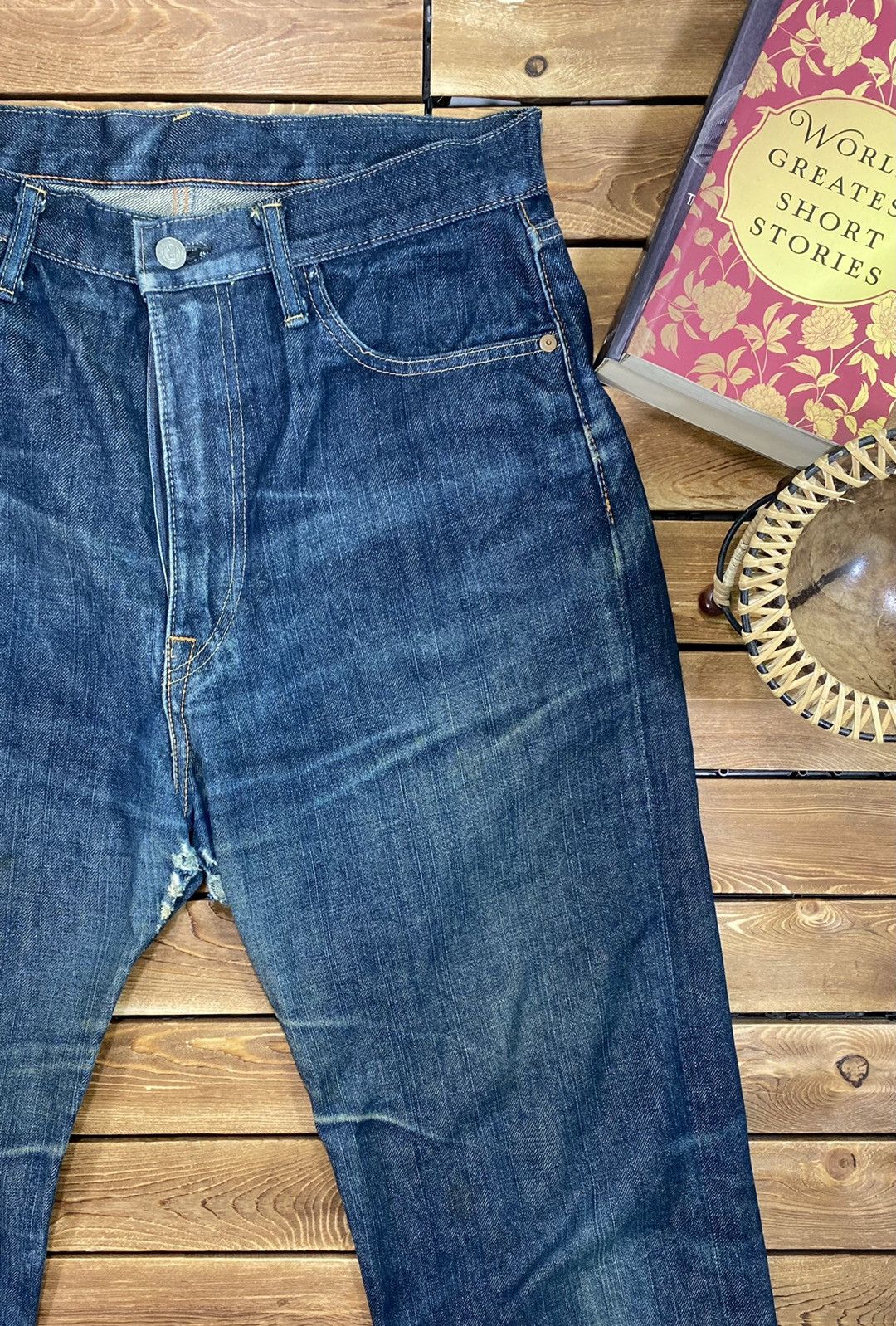 45rpm × Japanese Brand × Vintage Vintage 45rpm Denim Faded natural size 34 japanese brand Size US 34 / EU 50 - 5 Thumbnail