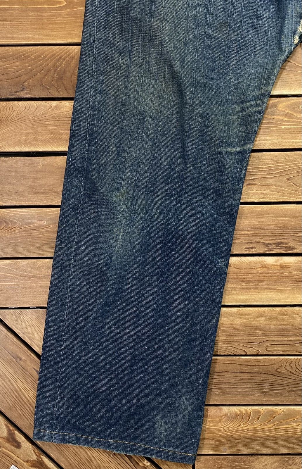 45rpm × Japanese Brand × Vintage Vintage 45rpm Denim Faded natural size 34 japanese brand Size US 34 / EU 50 - 4 Thumbnail