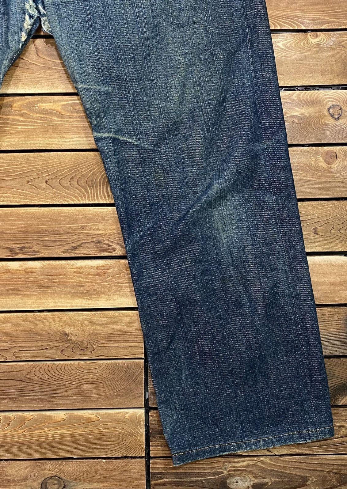 45rpm × Japanese Brand × Vintage Vintage 45rpm Denim Faded natural size 34 japanese brand Size US 34 / EU 50 - 3 Thumbnail