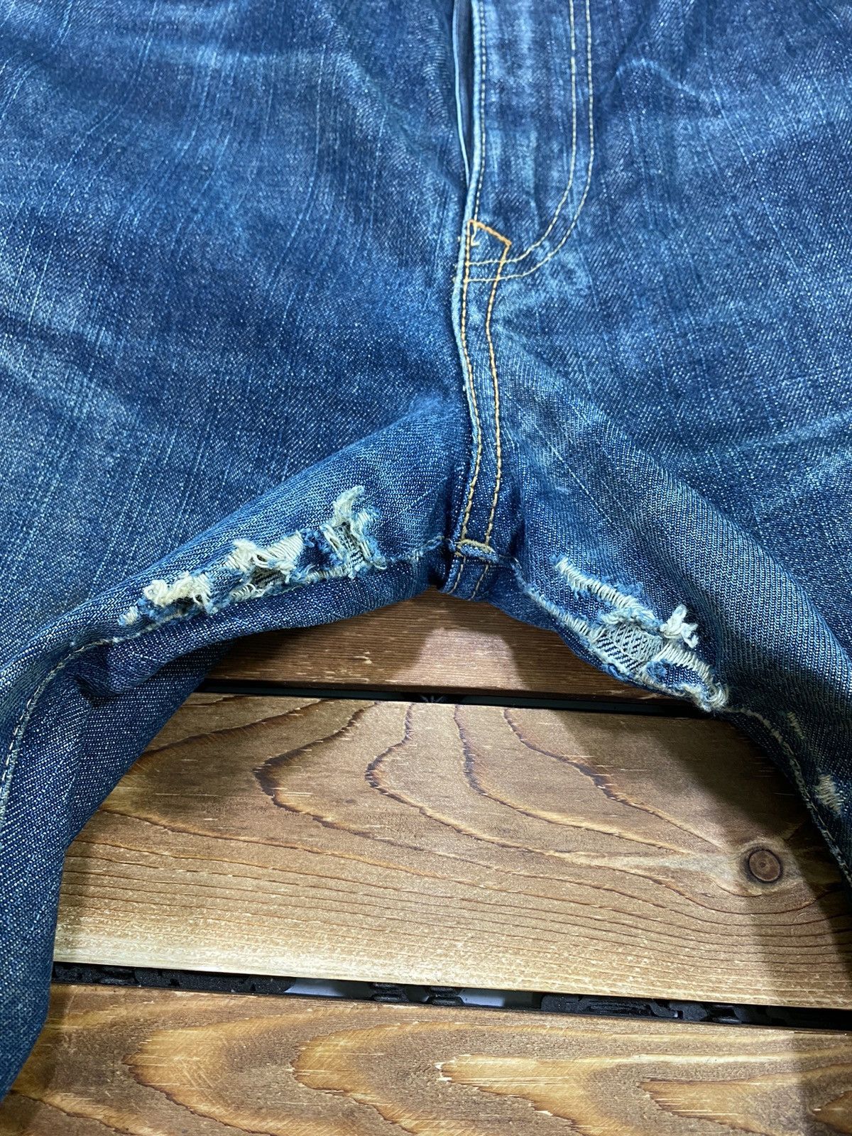 45rpm × Japanese Brand × Vintage Vintage 45rpm Denim Faded natural size 34 japanese brand Size US 34 / EU 50 - 7 Thumbnail
