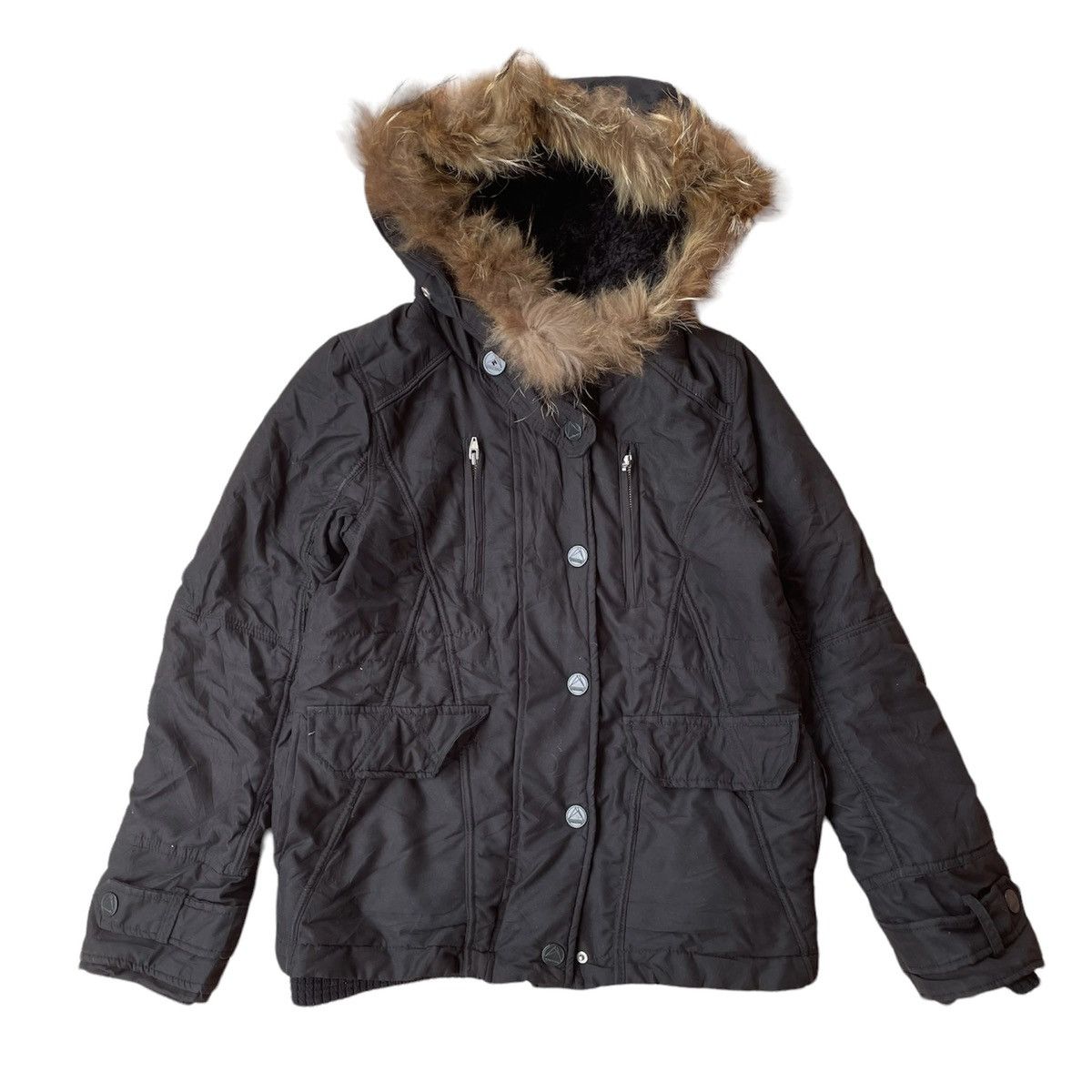 SPIRAL GIRL FOR INDENPENTLY FUR CHINESE RACOON GOTHIC JACKET