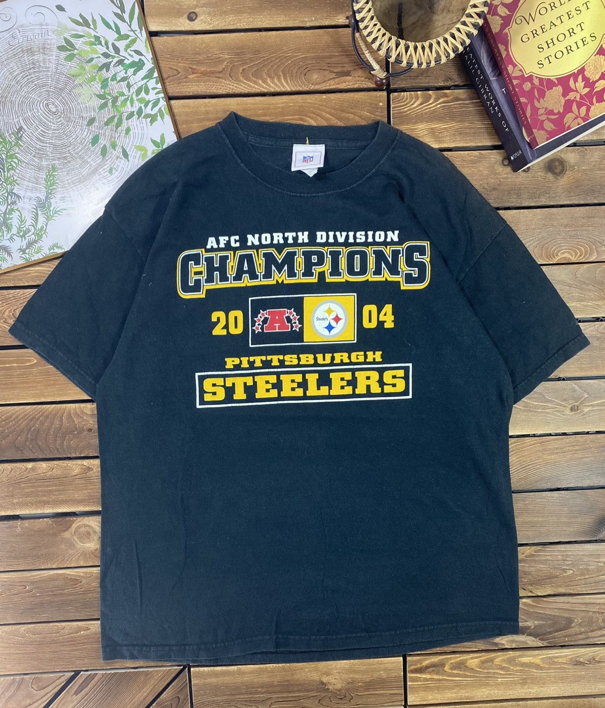 NFL × Vintage Vintage Nfl Pittburgh Steelers North Division 2004 Size L Size US L / EU 52-54 / 3 - 2 Thumbnail