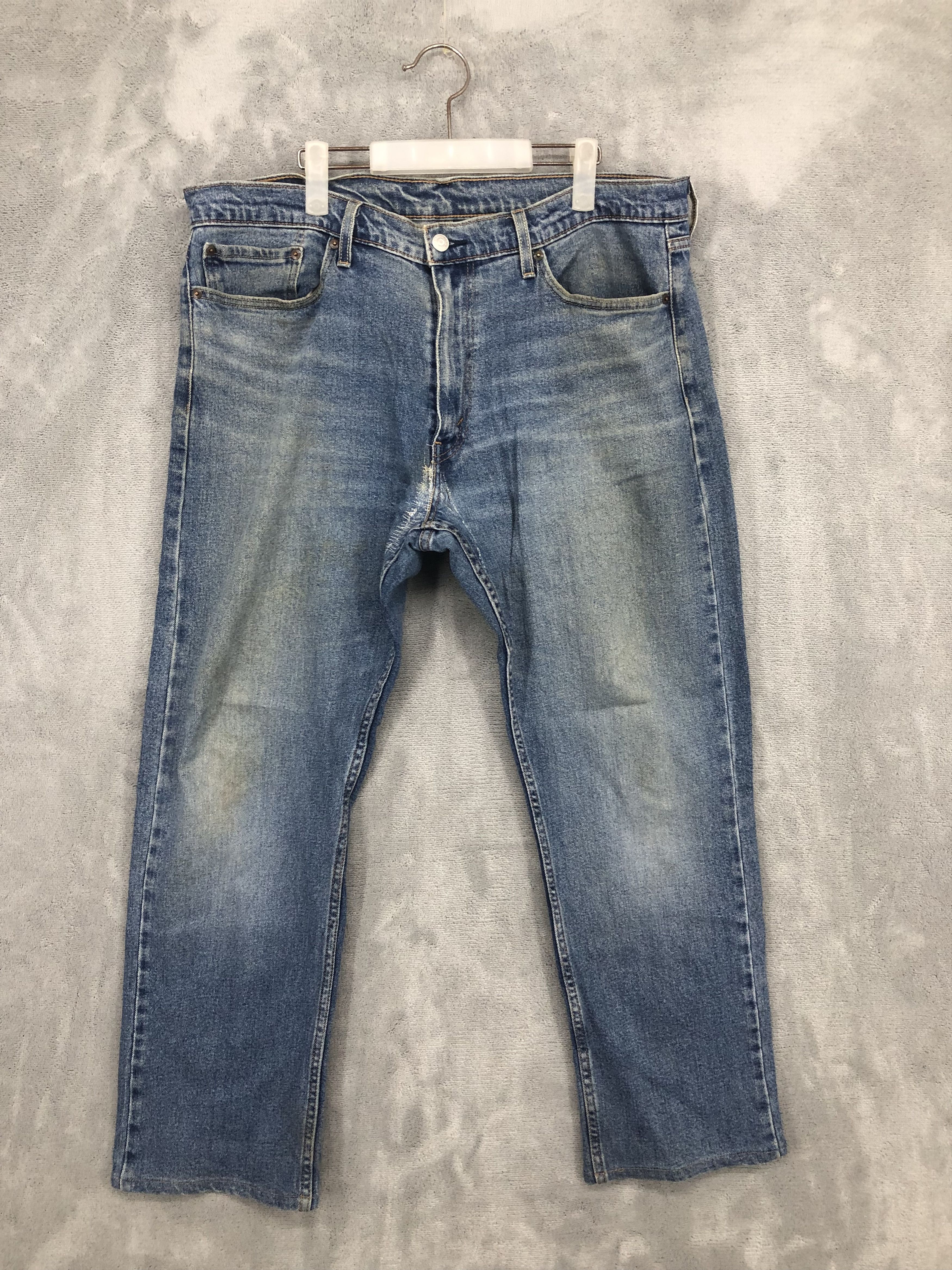 image of Distressed Denim x Levis Vintage Levis 513 Blue Denim Jean, Men's (Size 38)