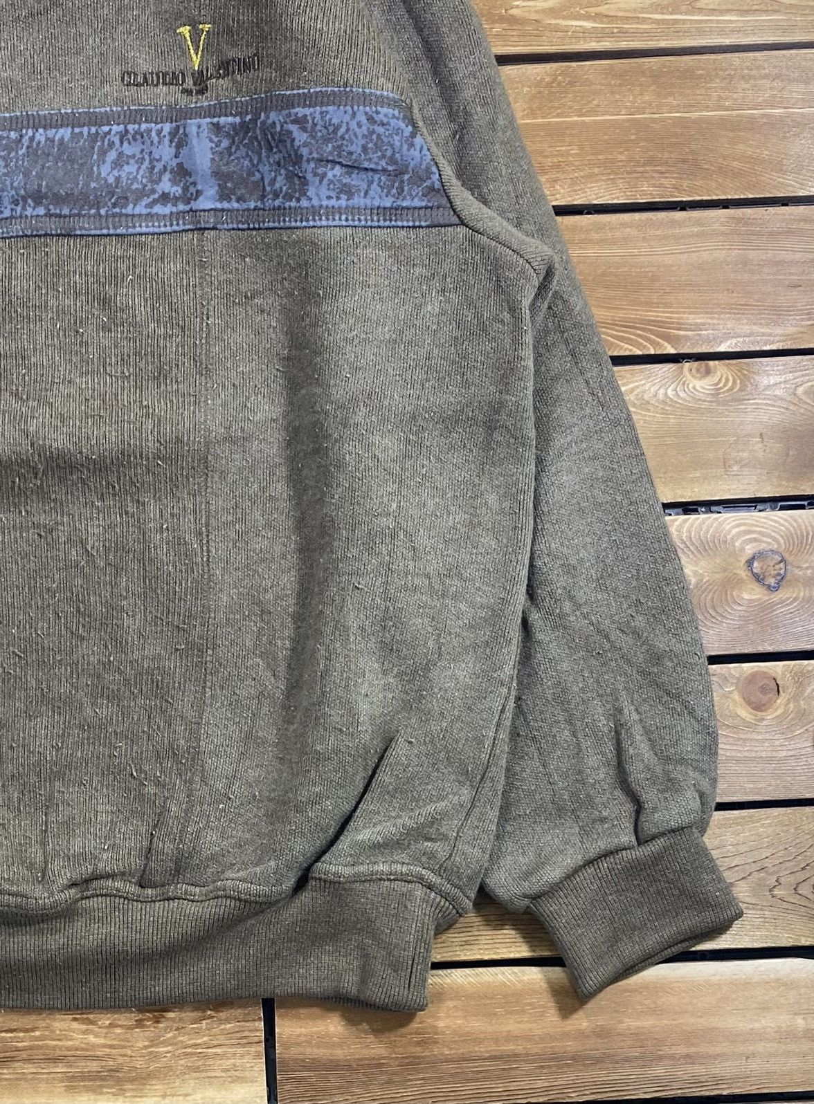 Japanese Brand × Valentino × Vintage Vintage Claudio Valentino Sweatshirt Small Logo Stripes L Size US L / EU 52-54 / 3 - 3 Thumbnail