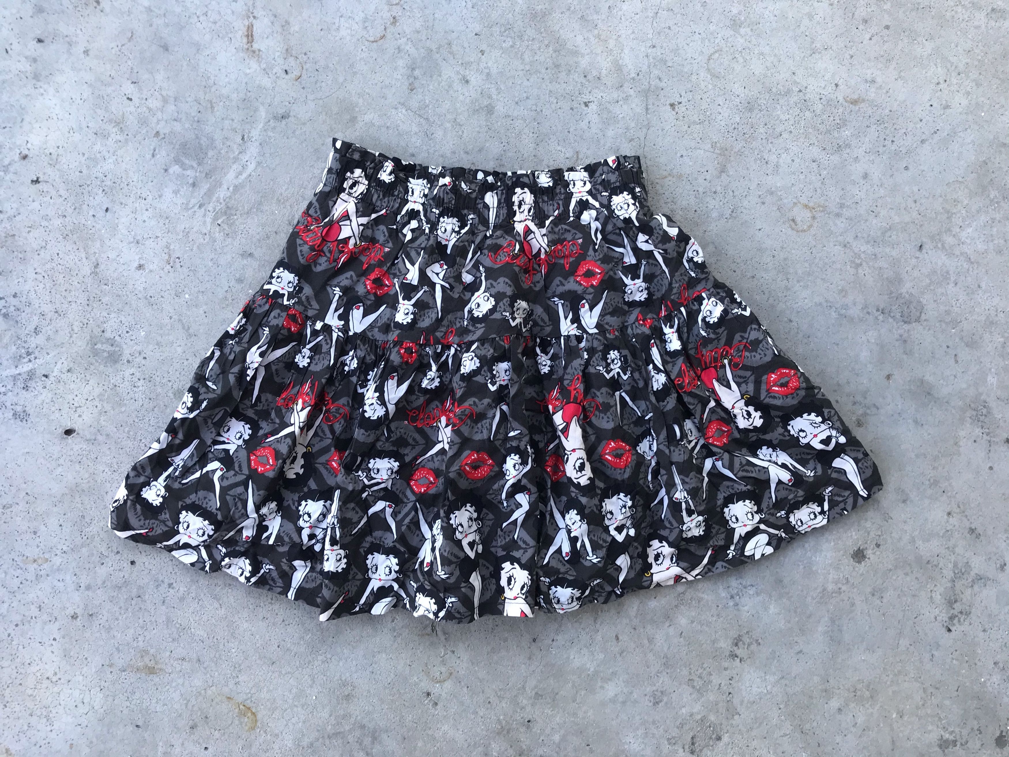 Cartoon Network Betty boop fullprinted mini skirt Size 26" / US 2 / IT 38 - 1 Thumbnail