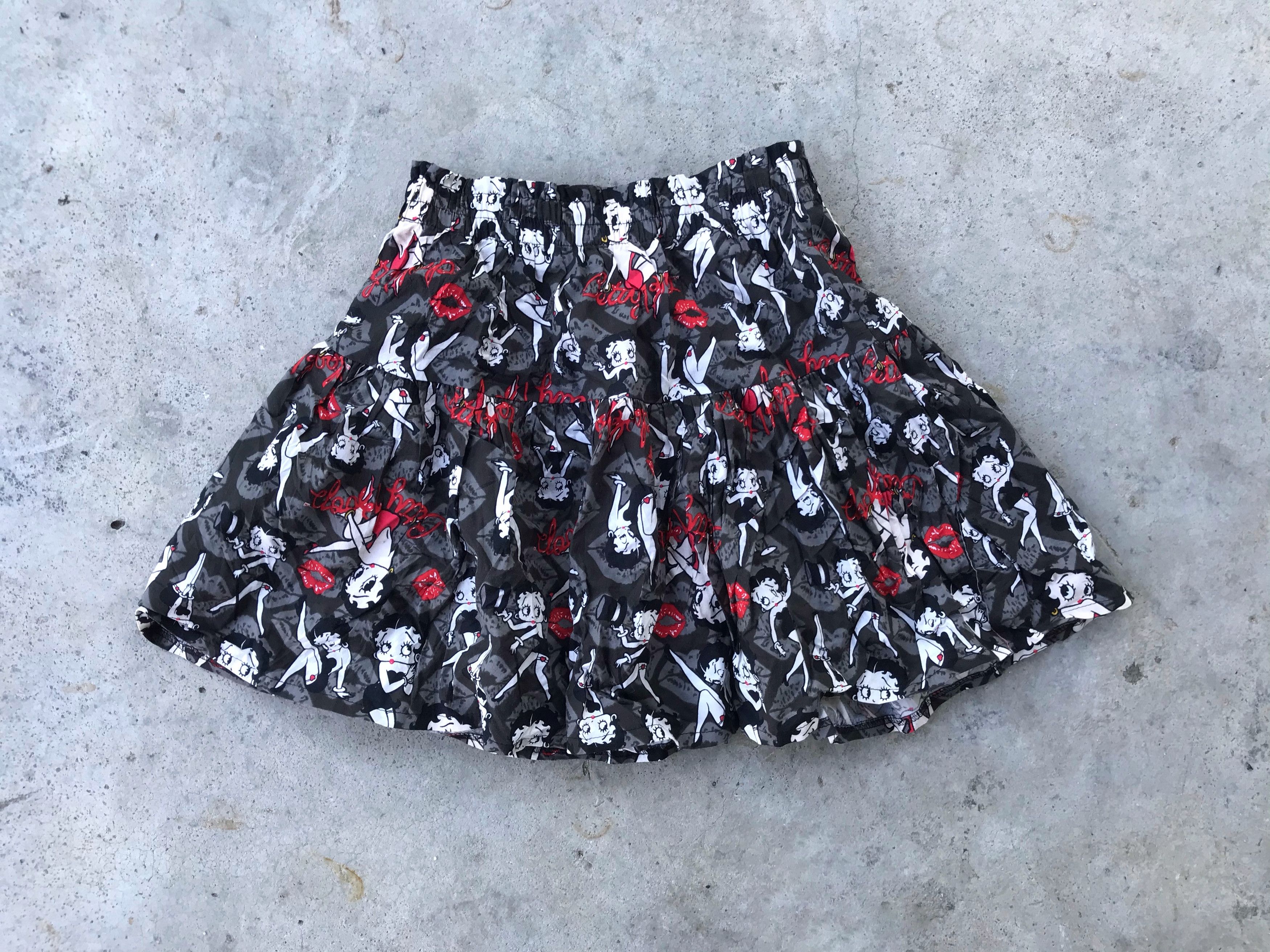Cartoon Network Betty boop fullprinted mini skirt Size 26" / US 2 / IT 38 - 4 Thumbnail