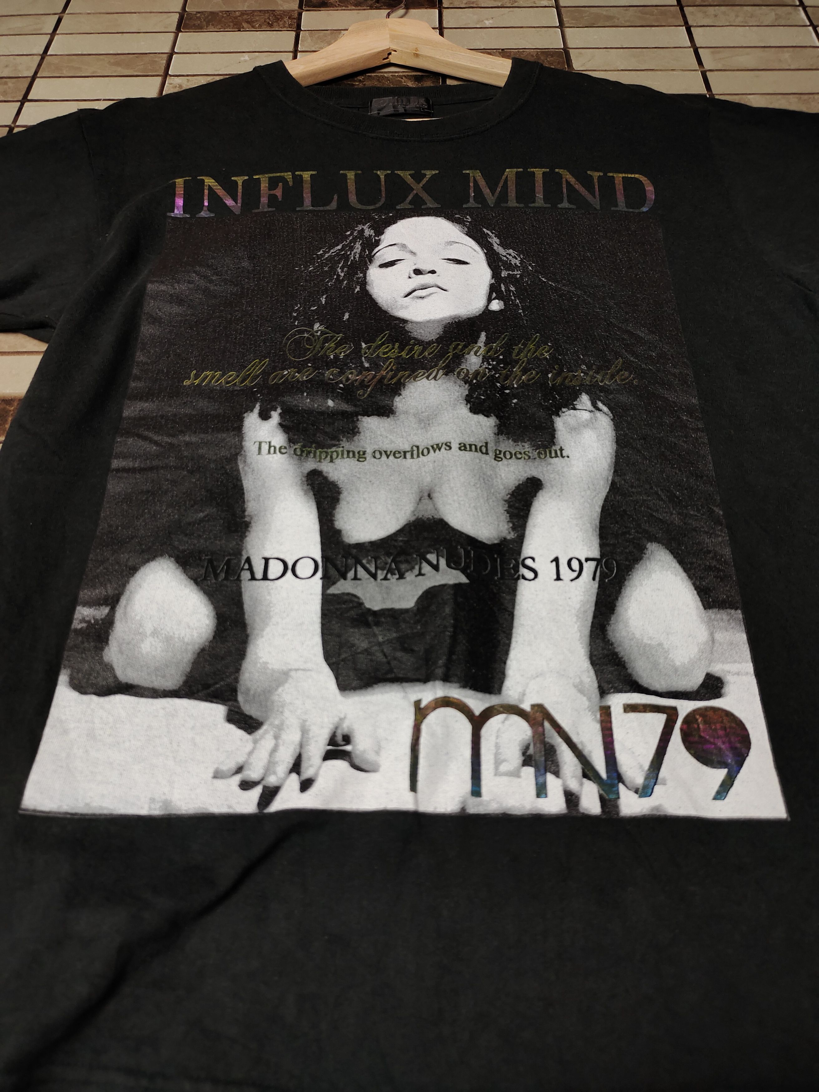 Band Tees × Japanese Brand × Vintage Influx Minds Madonna Nudes 1979 Size US L / EU 52-54 / 3 - 9 Thumbnail