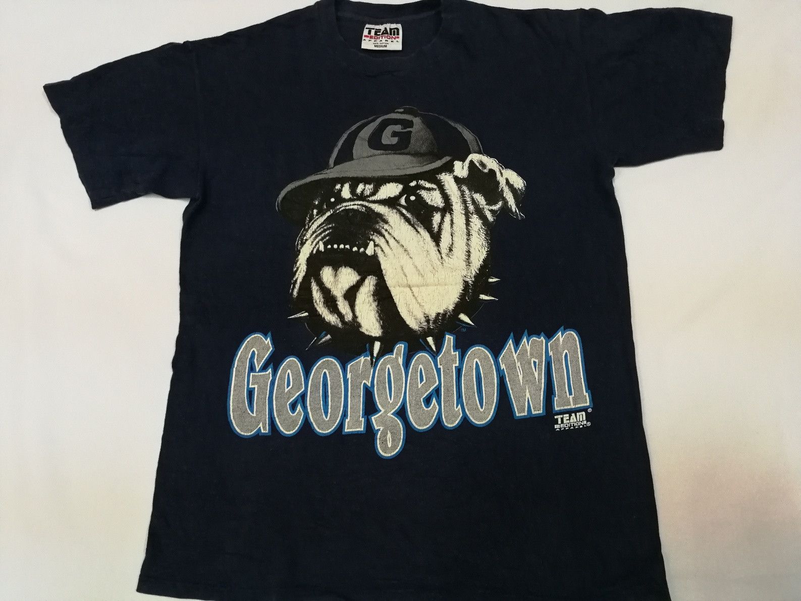 NFL Vintage Georgetown HOYAS Tee NFL Athletic Sportswear Size US M / EU 48-50 / 2 - 1 Thumbnail