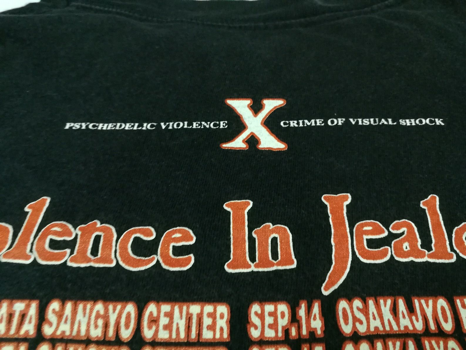 Band Tees Vintage 90s 1991 X-JAPAN VIOLENCE IN JEALOUSY Tour Tee Size US L / EU 52-54 / 3 - 7 Thumbnail