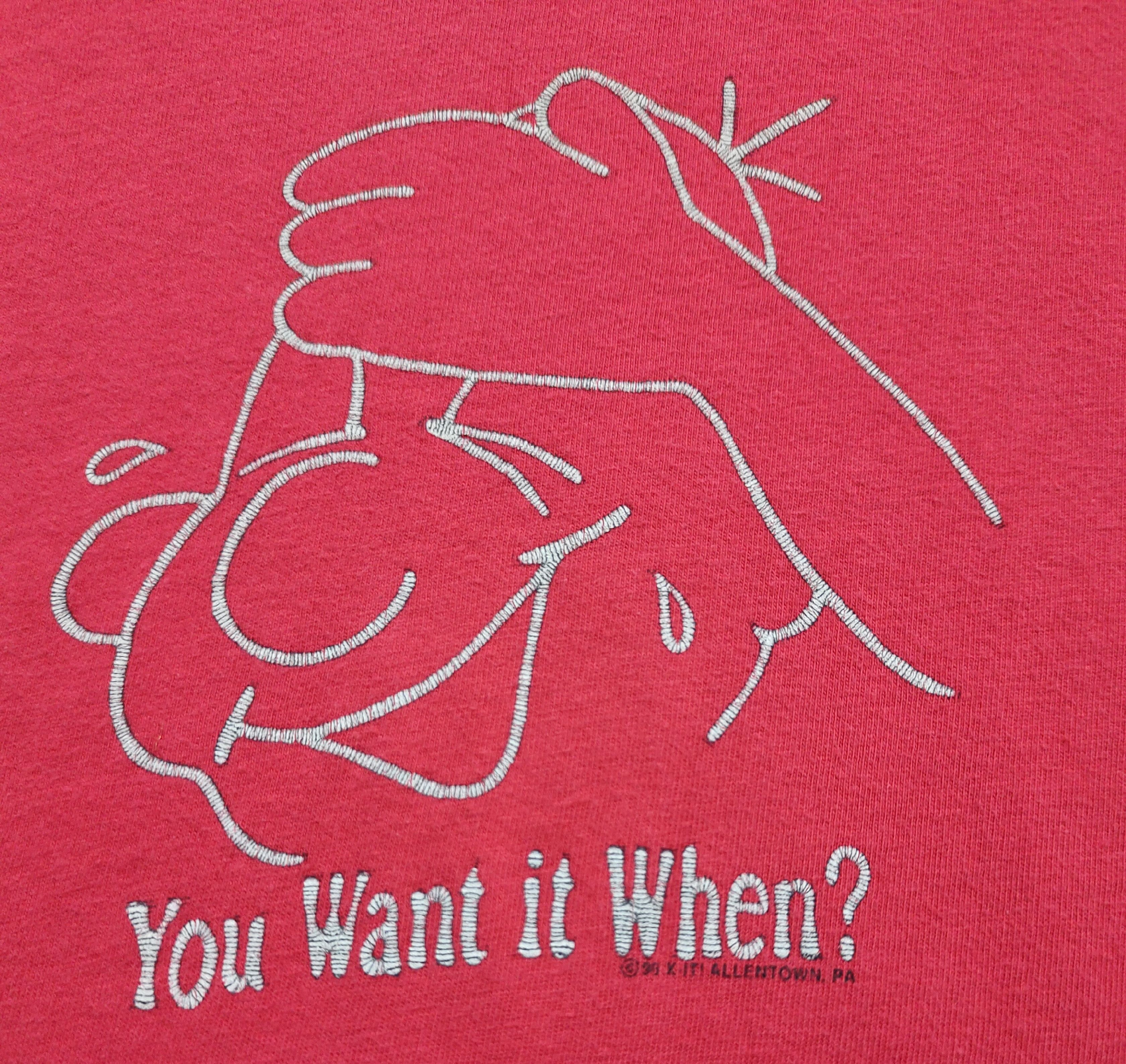 Vintage You Want It When vintage @96 tshirt saiz Large Size US L / EU 52-54 / 3 - 1 Thumbnail