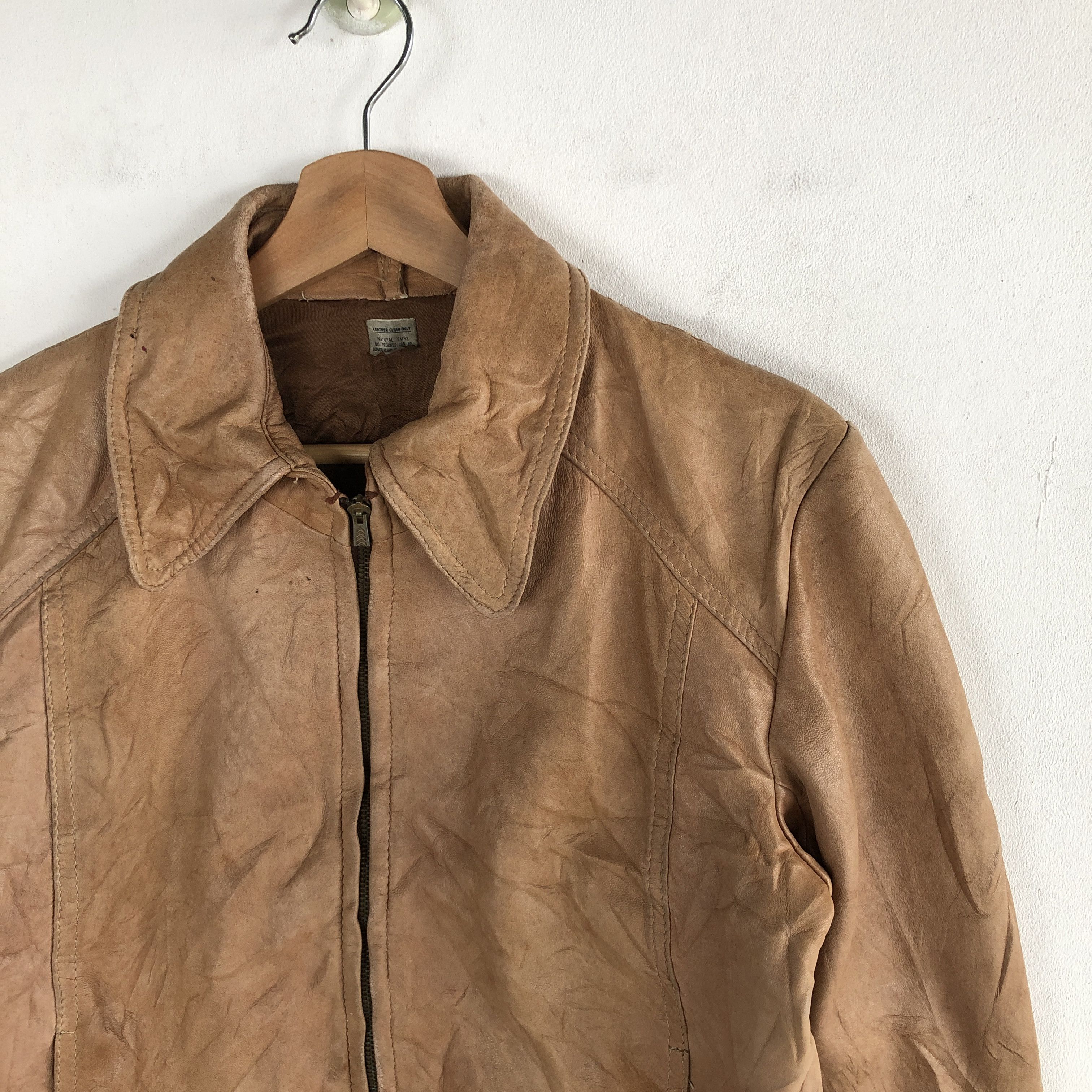 Vintage Vintage Japanese Leather Jacket Genuine Leather Jacket Size US S / EU 44-46 / 1 - 5 Thumbnail