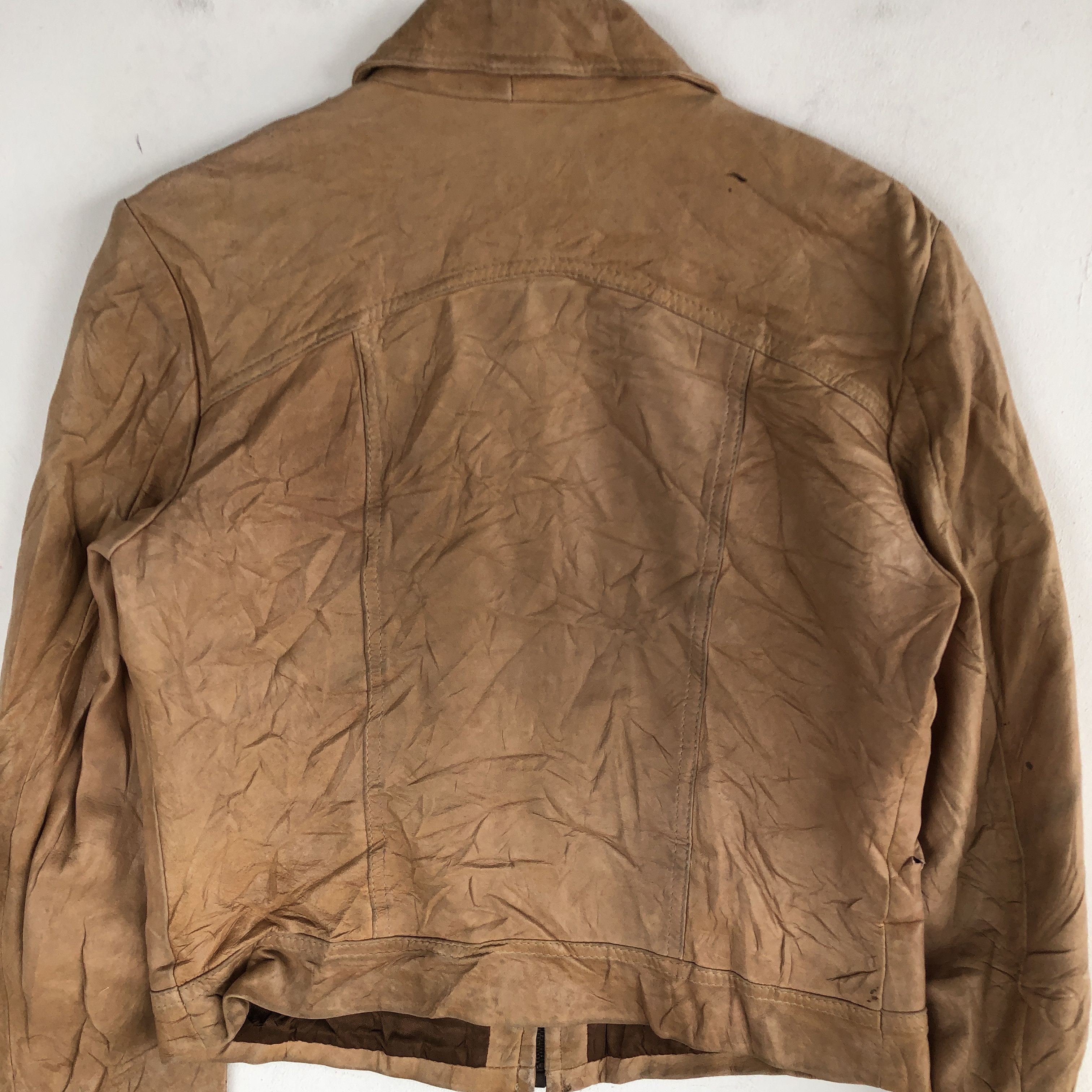 Vintage Vintage Japanese Leather Jacket Genuine Leather Jacket Size US S / EU 44-46 / 1 - 9 Thumbnail