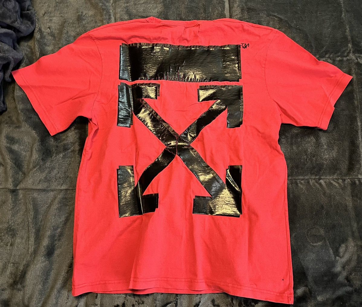 Champion × Off-White Off-White x Champion Red Tee (Large) Size US L / EU 52-54 / 3 - 2 Thumbnail