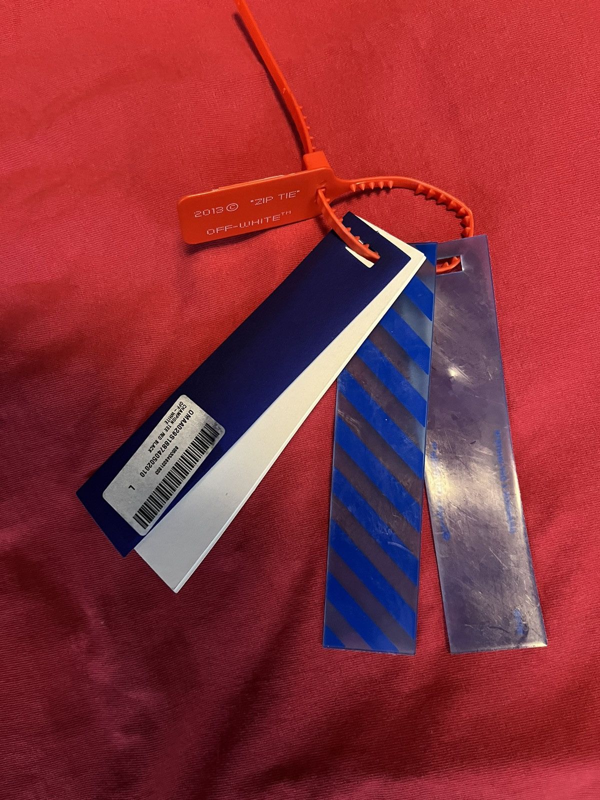 Champion × Off-White Off-White x Champion Red Tee (Large) Size US L / EU 52-54 / 3 - 5 Thumbnail