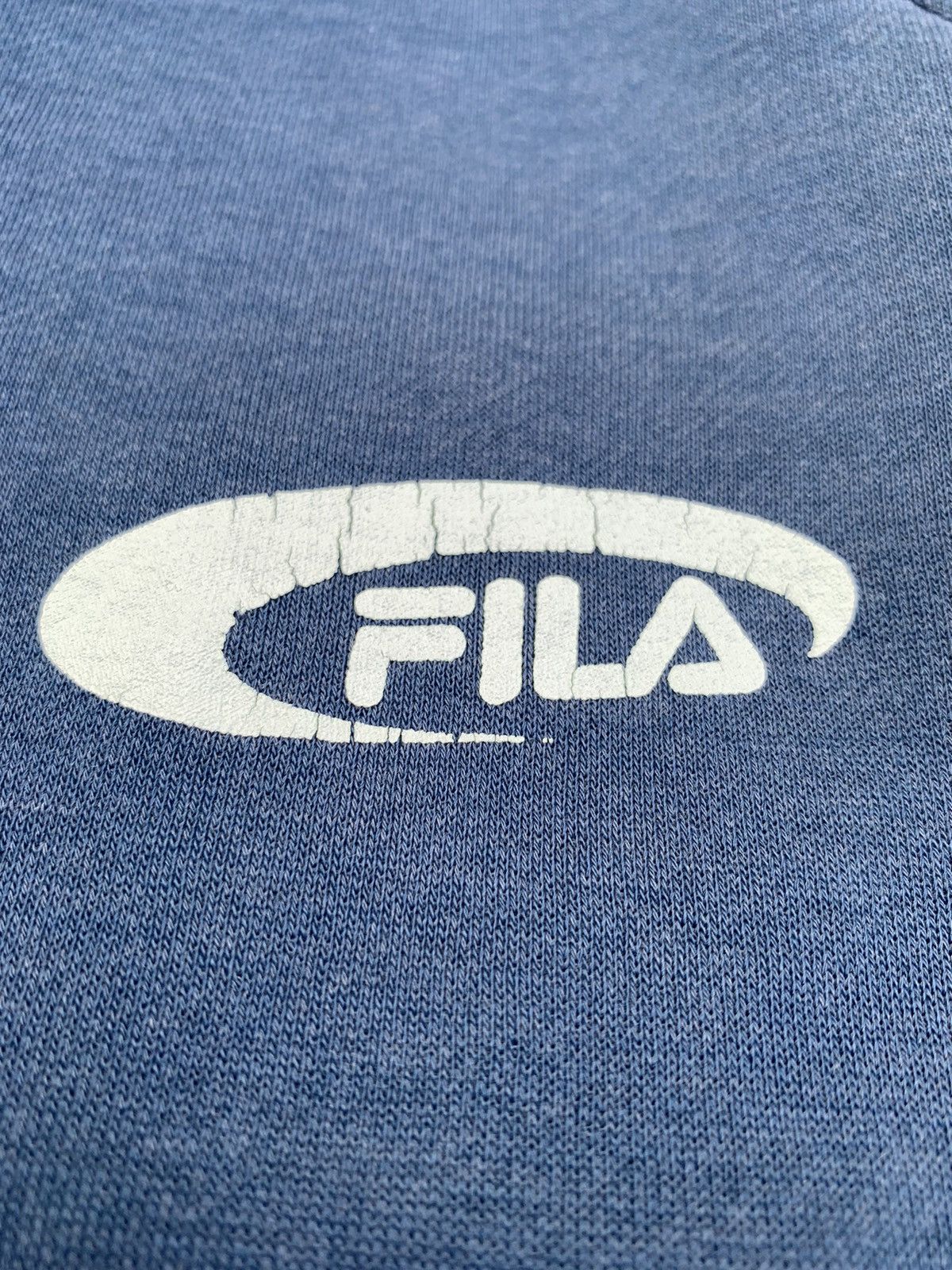 Fila × Vintage Vintage Faded Blue Fila Sweatshirt Size US L / EU 52-54 / 3 - 2 Thumbnail