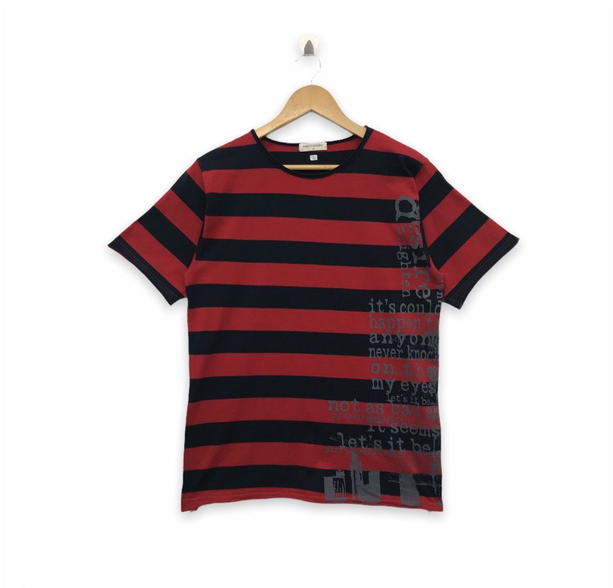 image of Power To The People Seditionaries Tee in Stripe, Men's (Size Medium)