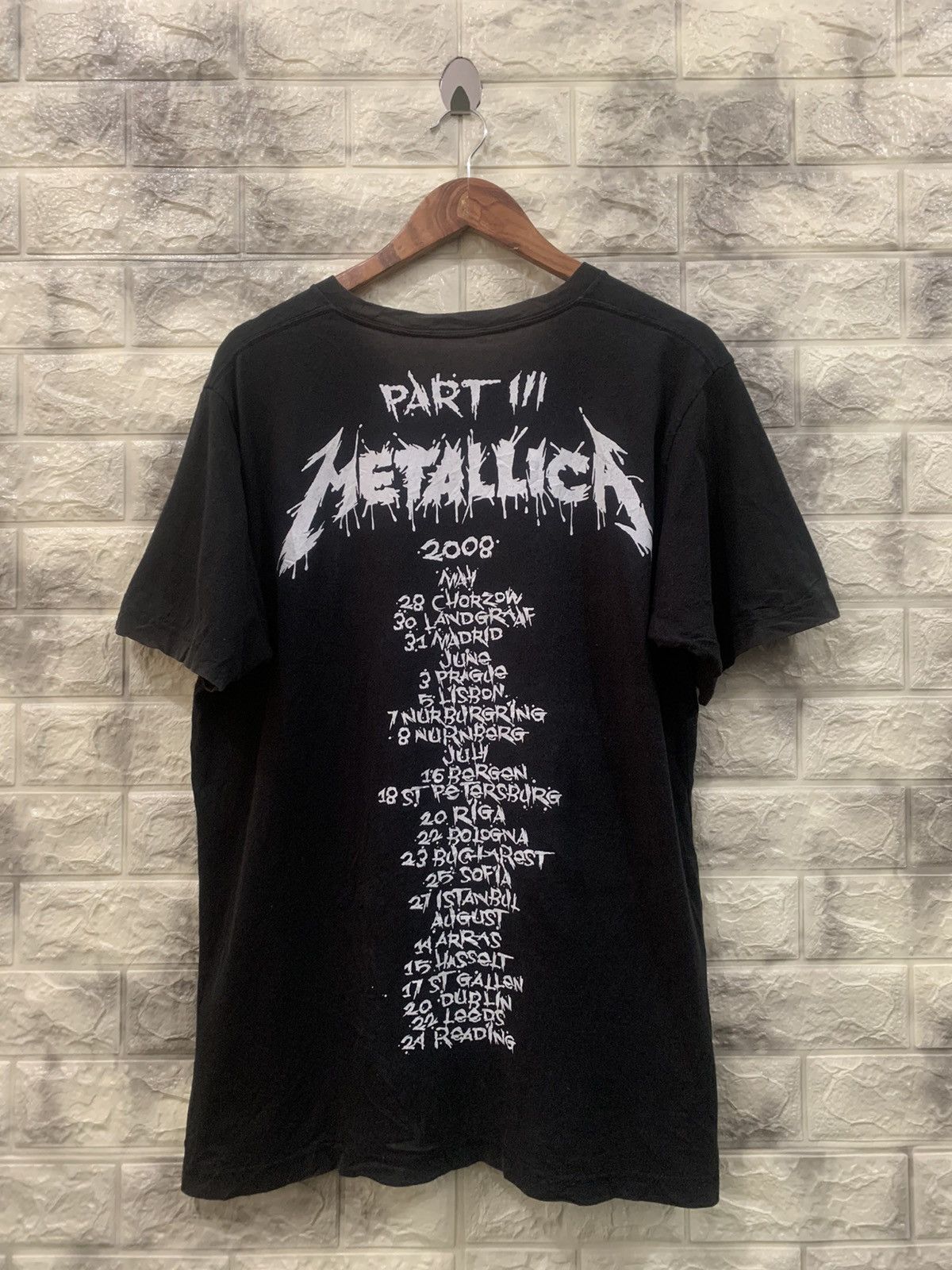 Metallica 2014 Metallica part lll 2008 black tees Size US L / EU 52-54 / 3 - 7 Thumbnail