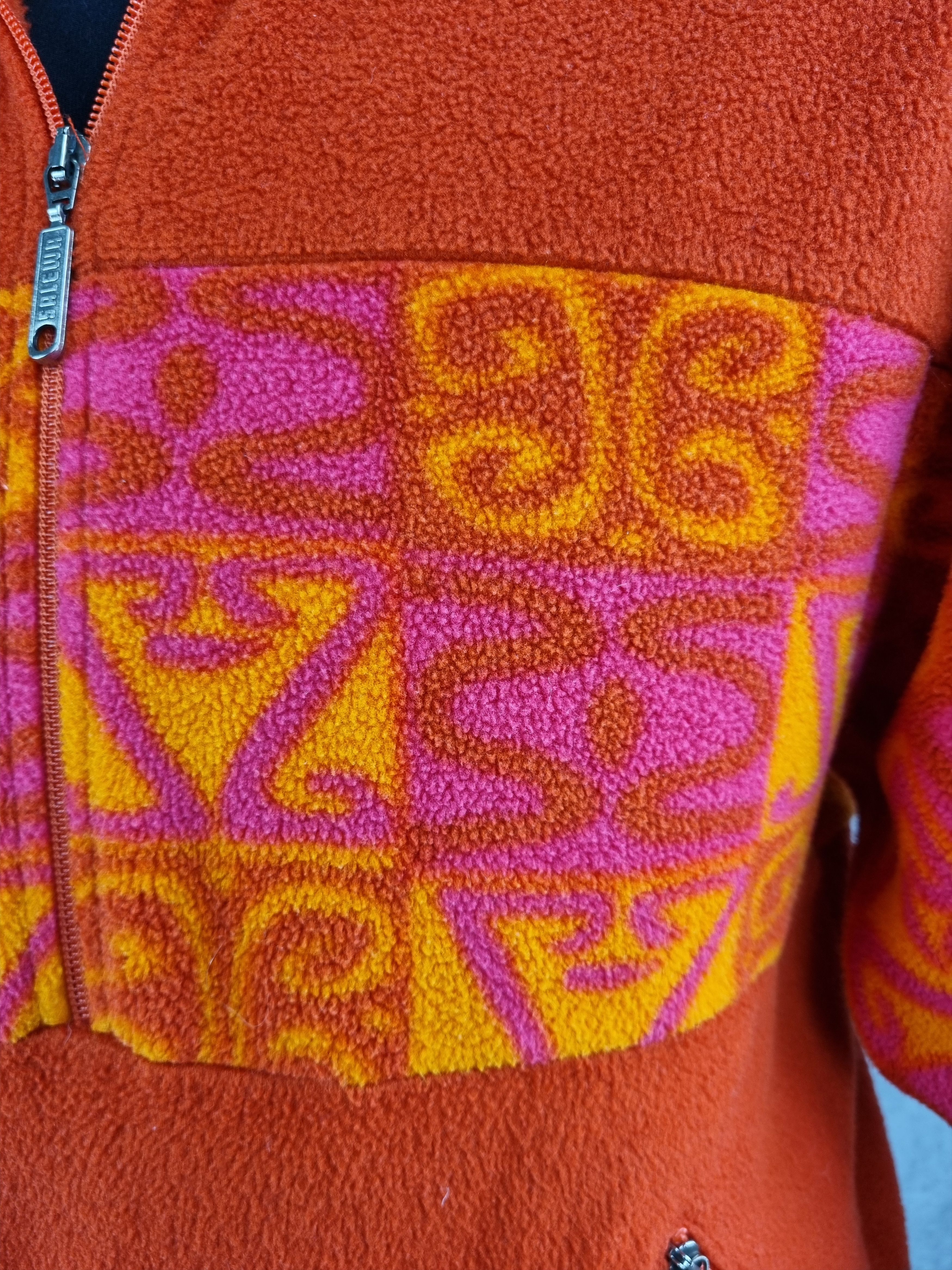 Vintage 80s Salewa Polartec Navajo Fleece Half Zip up England made Size US S / EU 44-46 / 1 - 10 Thumbnail