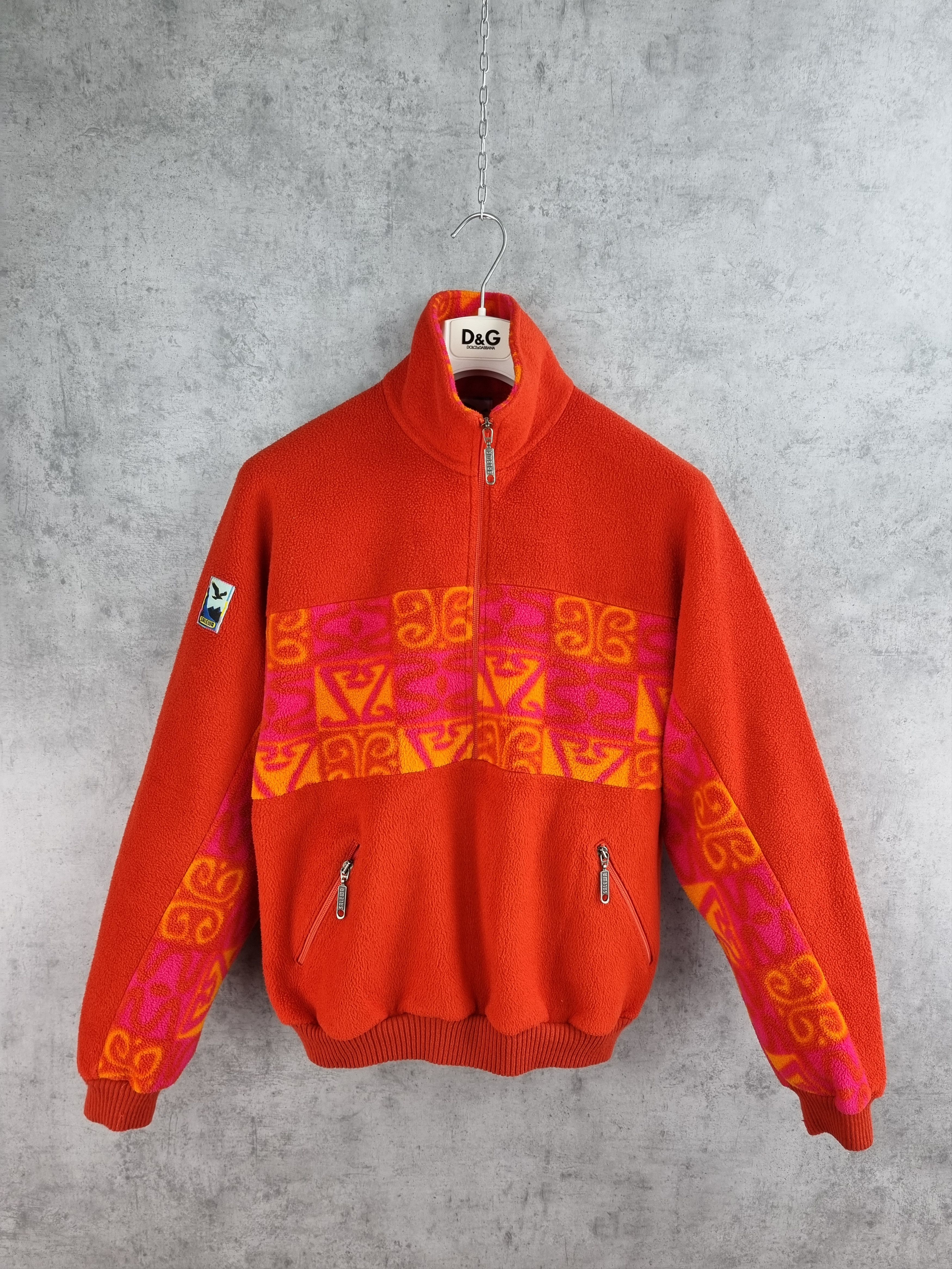 Vintage 80s Salewa Polartec Navajo Fleece Half Zip up England made Size US S / EU 44-46 / 1 - 2 Thumbnail