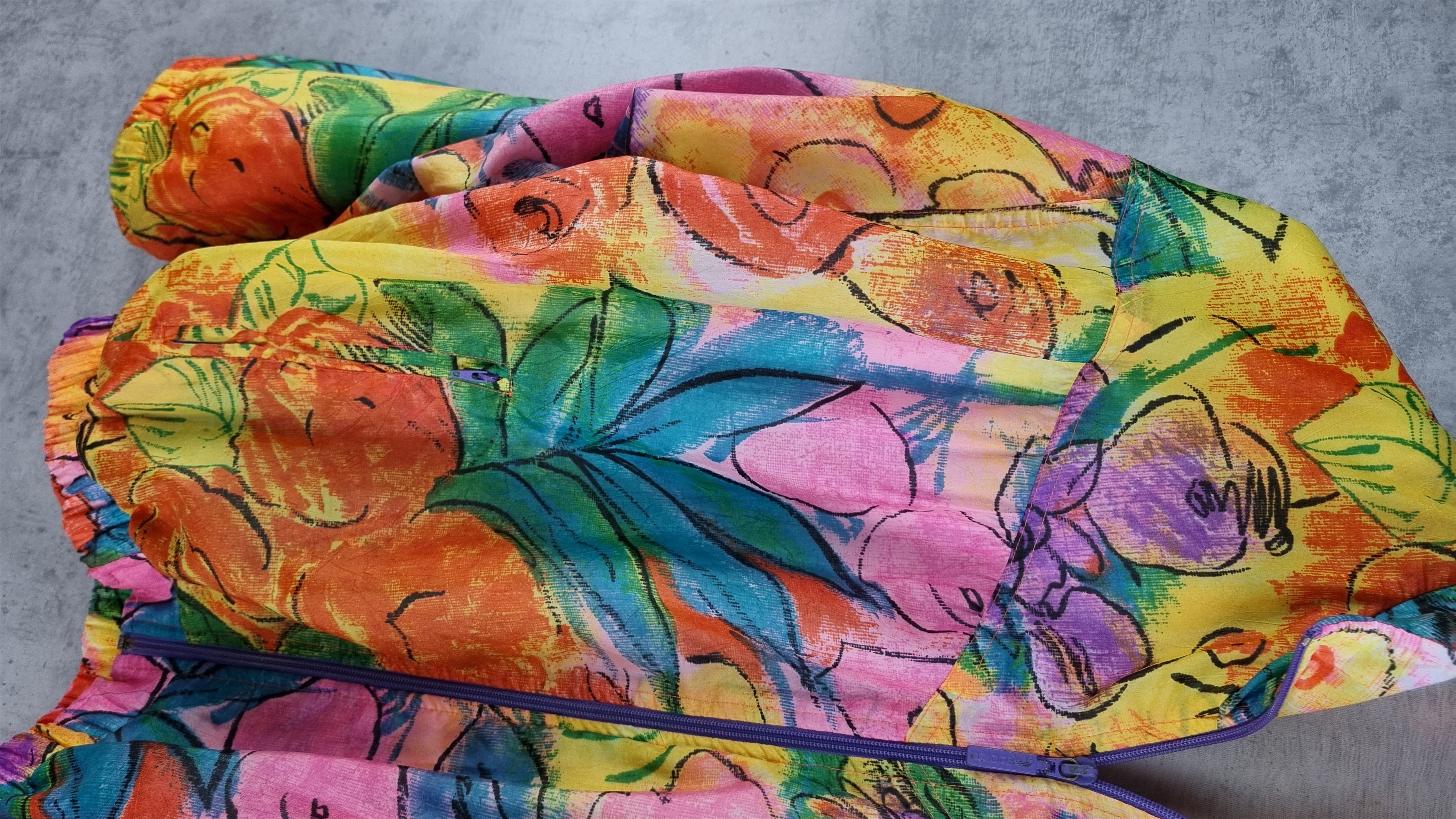 Adidas × Vintage 🎨 90s ADIDAS Painting Amazing Print Jeremy Scott Style Size US S / EU 44-46 / 1 - 6 Thumbnail