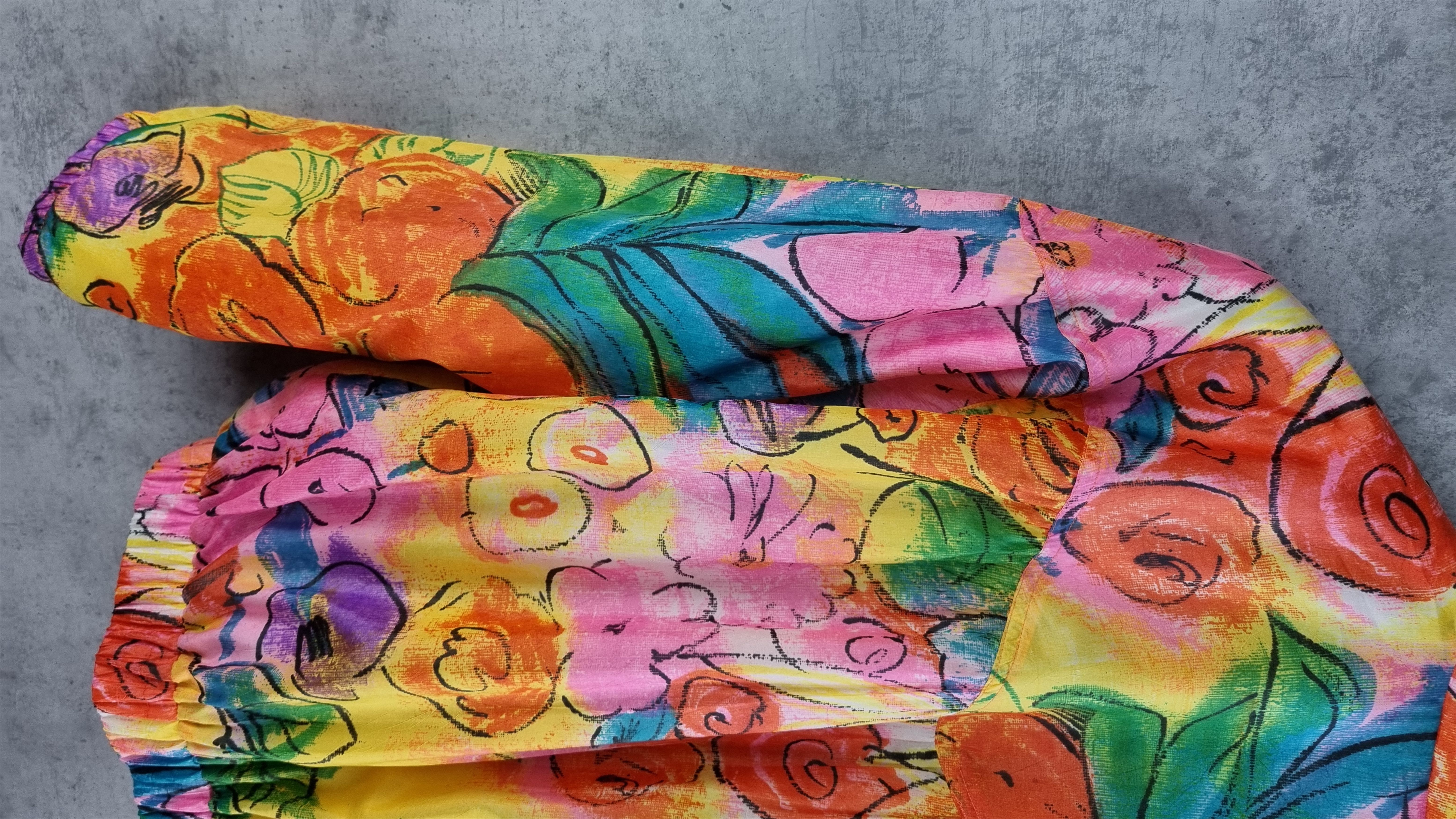 Adidas × Vintage 🎨 90s ADIDAS Painting Amazing Print Jeremy Scott Style Size US S / EU 44-46 / 1 - 3 Thumbnail