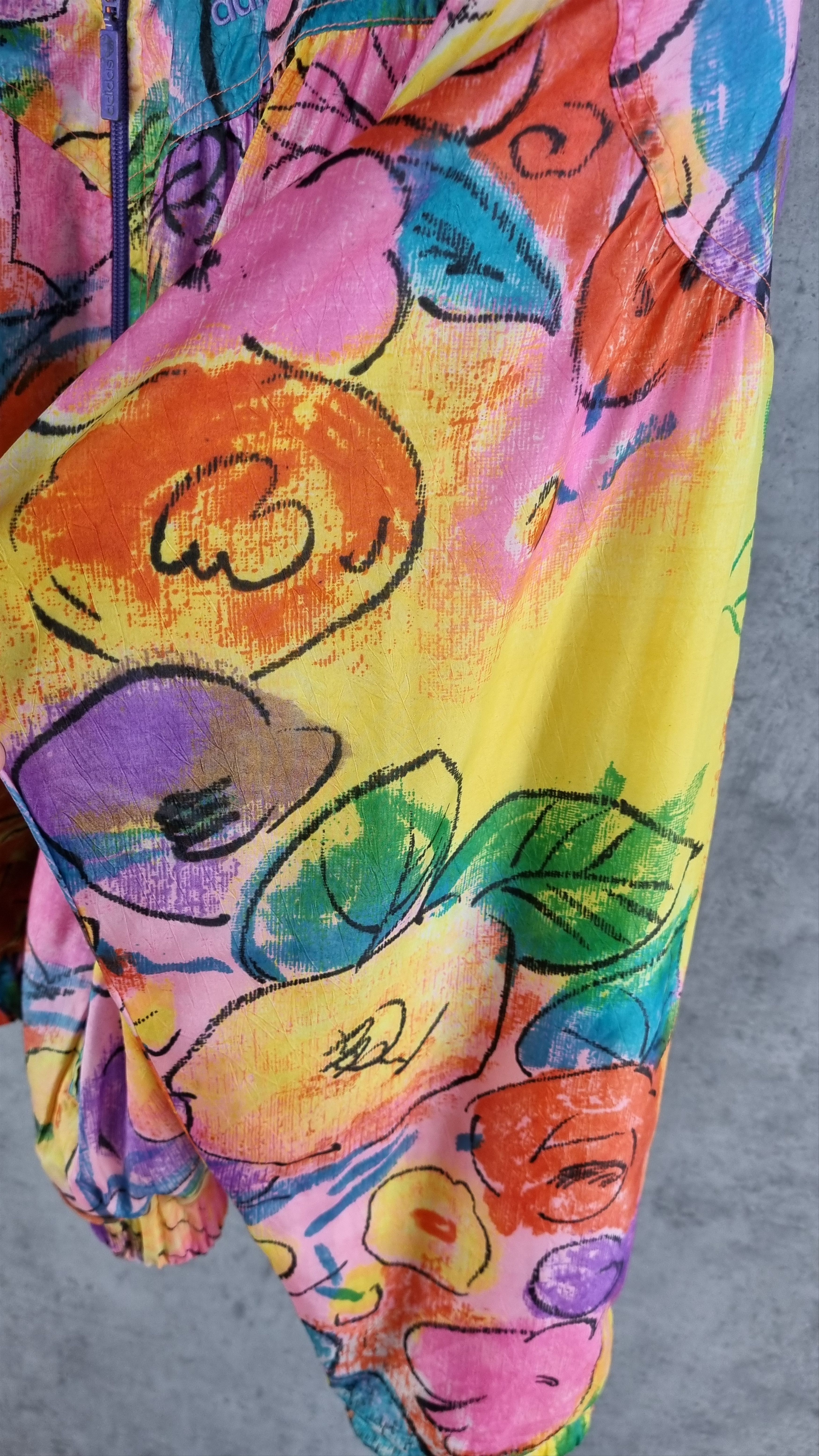Adidas × Vintage 🎨 90s ADIDAS Painting Amazing Print Jeremy Scott Style Size US S / EU 44-46 / 1 - 16 Thumbnail