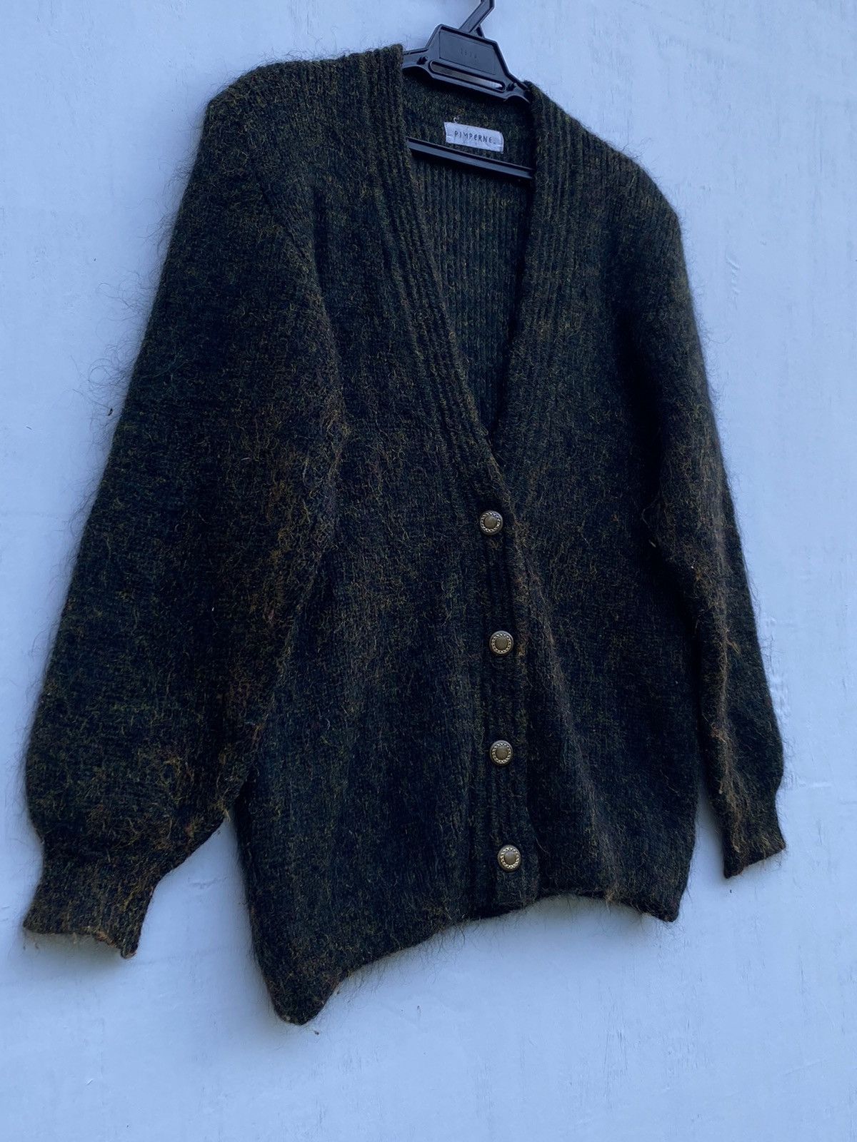 Japanese Brand × Vintage JAPAN PIMPERNE MOHAIR GREEN CHAMELEON KURT COBAIN STYLE Size M / US 6-8 / IT 42-44 - 5 Thumbnail