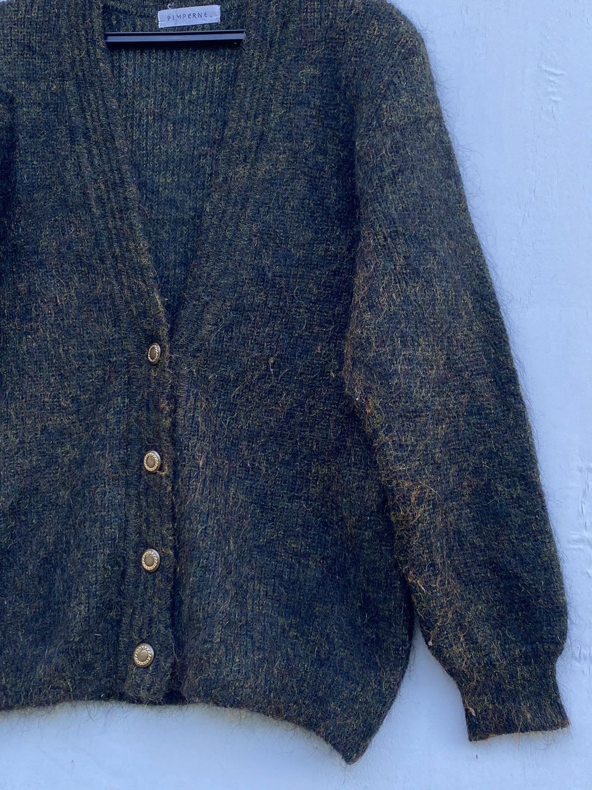 Japanese Brand × Vintage JAPAN PIMPERNE MOHAIR GREEN CHAMELEON KURT COBAIN STYLE Size M / US 6-8 / IT 42-44 - 4 Thumbnail