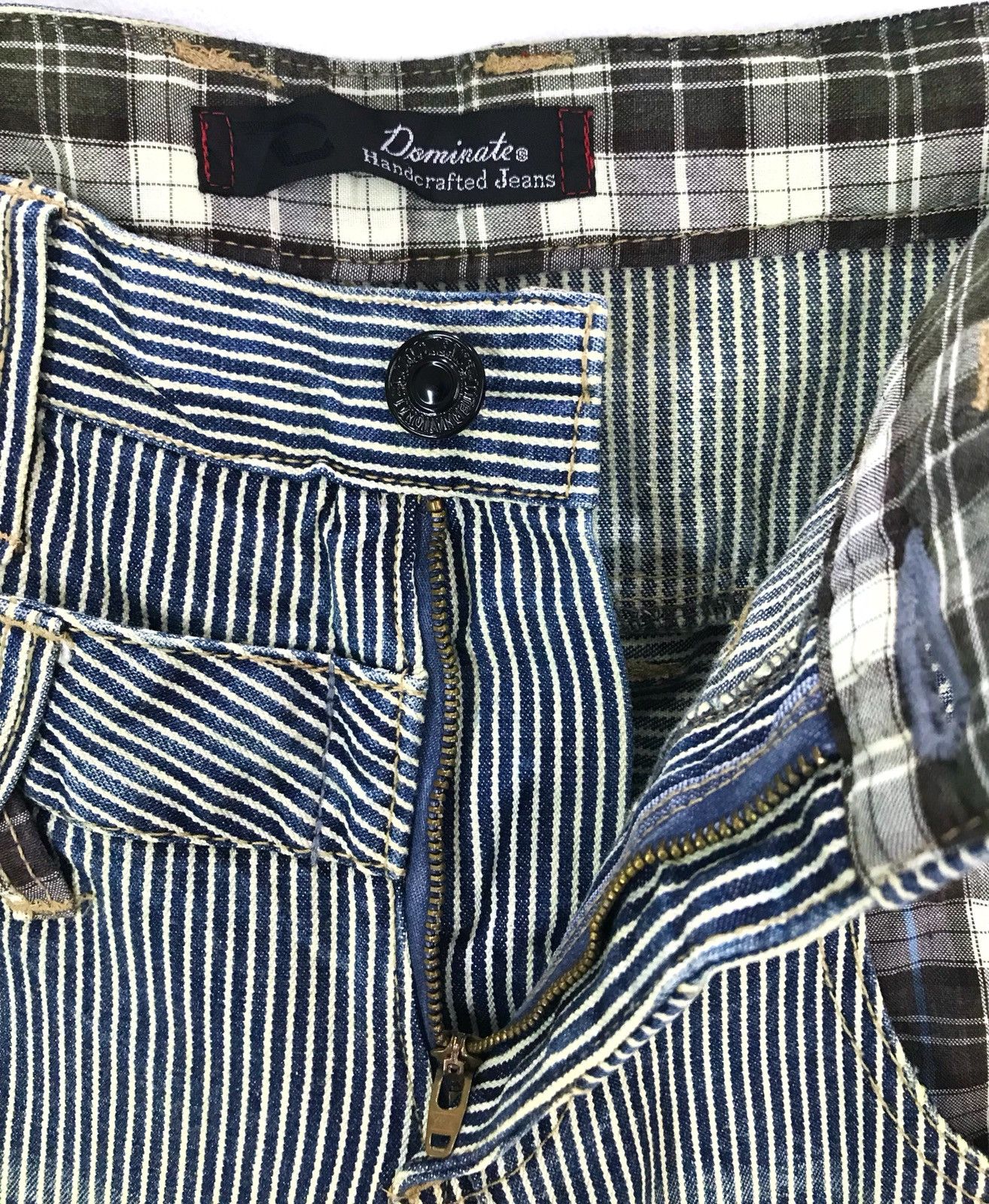 Japanese Brand Japanese Brand DOMINATE Checkered Striped Double Waist Size US 30 / EU 46 - 11 Thumbnail
