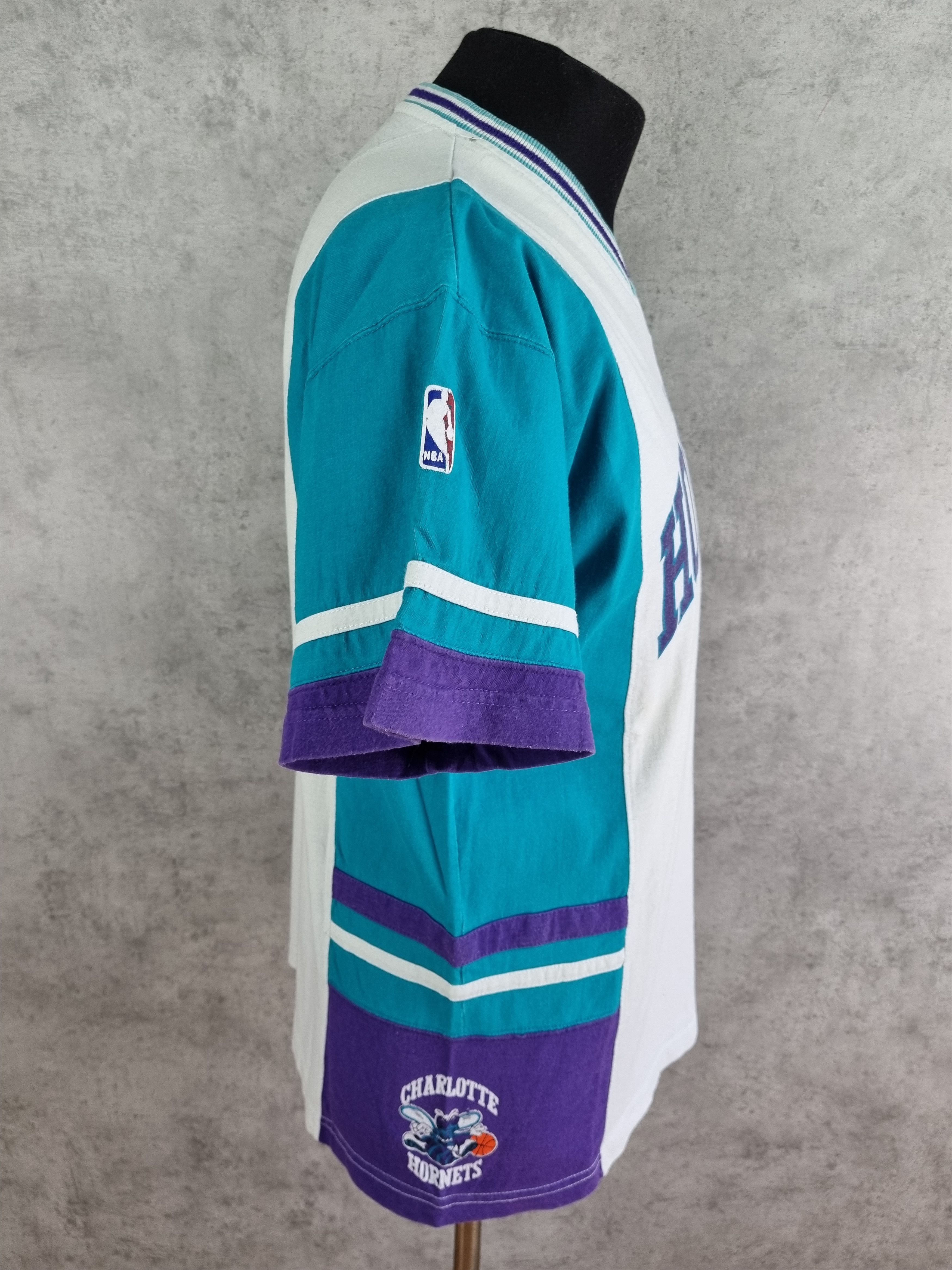 NBA × Starter × Vintage 90s Vintage Starter NBA Charlotte Hornets Rare Tee Shirt Size US M / EU 48-50 / 2 - 5 Thumbnail