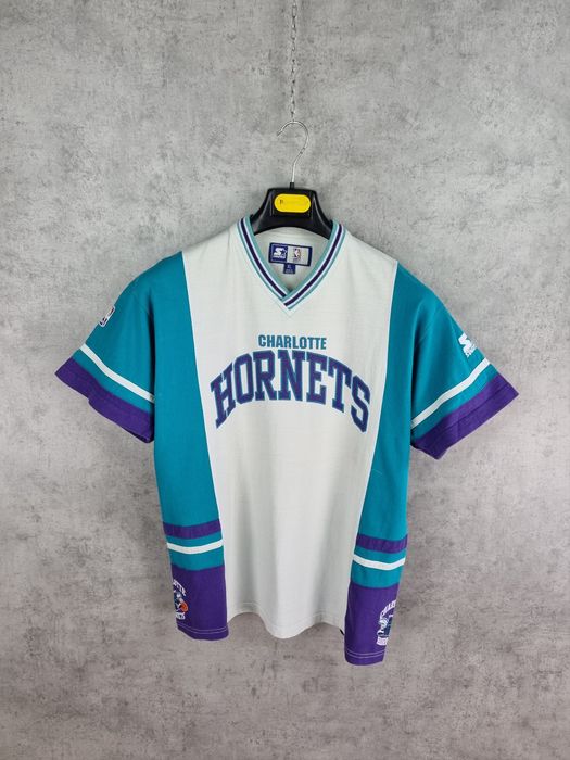 Vintage 90s Vintage Starter NBA Charlotte Hornets Rare Tee Shirt