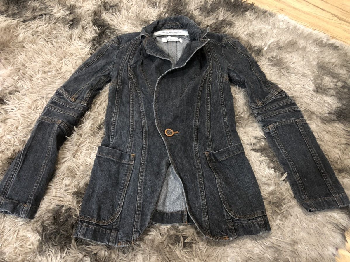 image of 10 Corso Como Denim Jacket in Grey, Women's (Size XS)