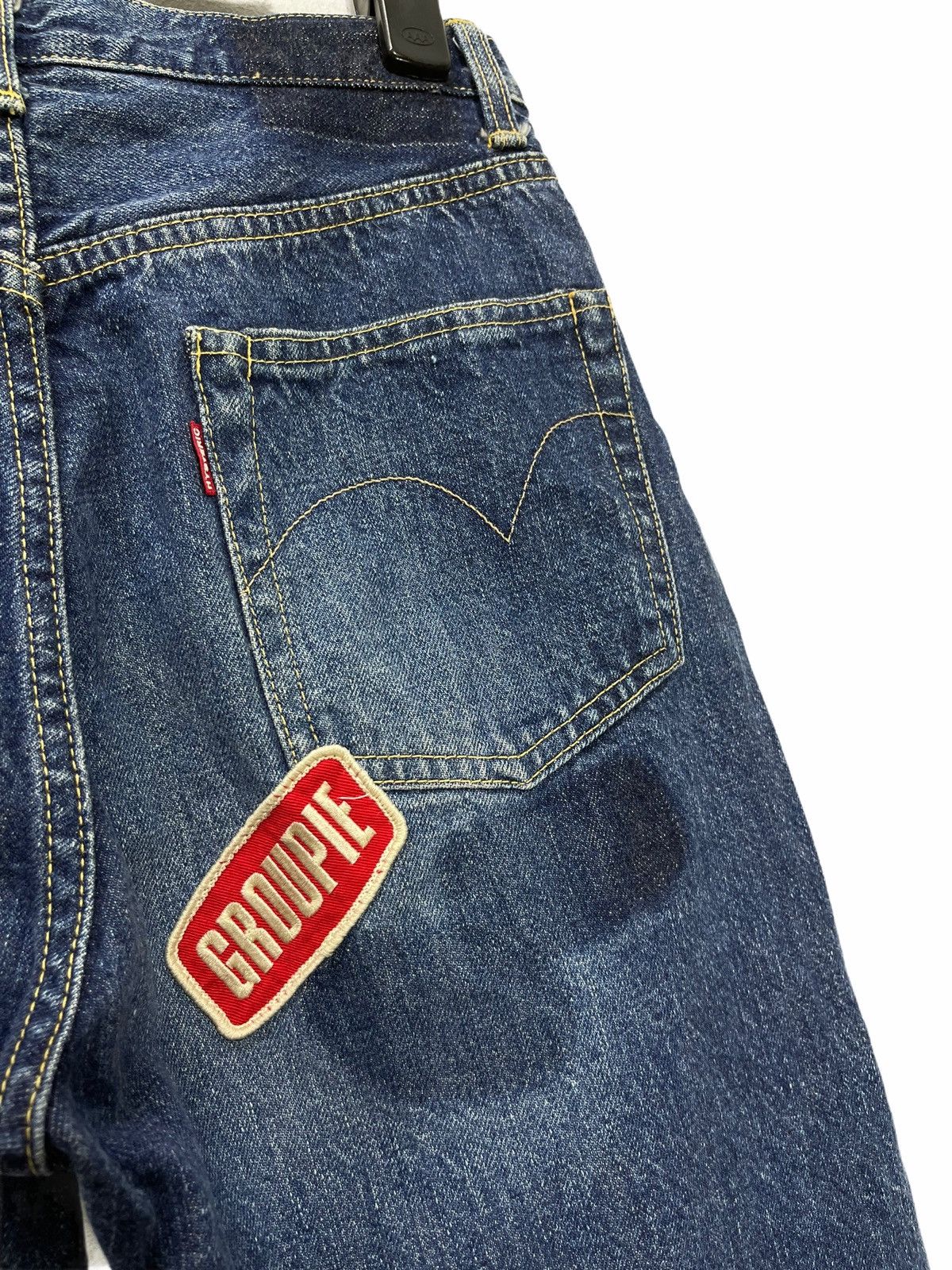 Hysteric Glamour 🎶Rare Vtg 90s Hysteric Groupie Denim Patches Straight 3🟦0 Size US 27 - 6 Thumbnail