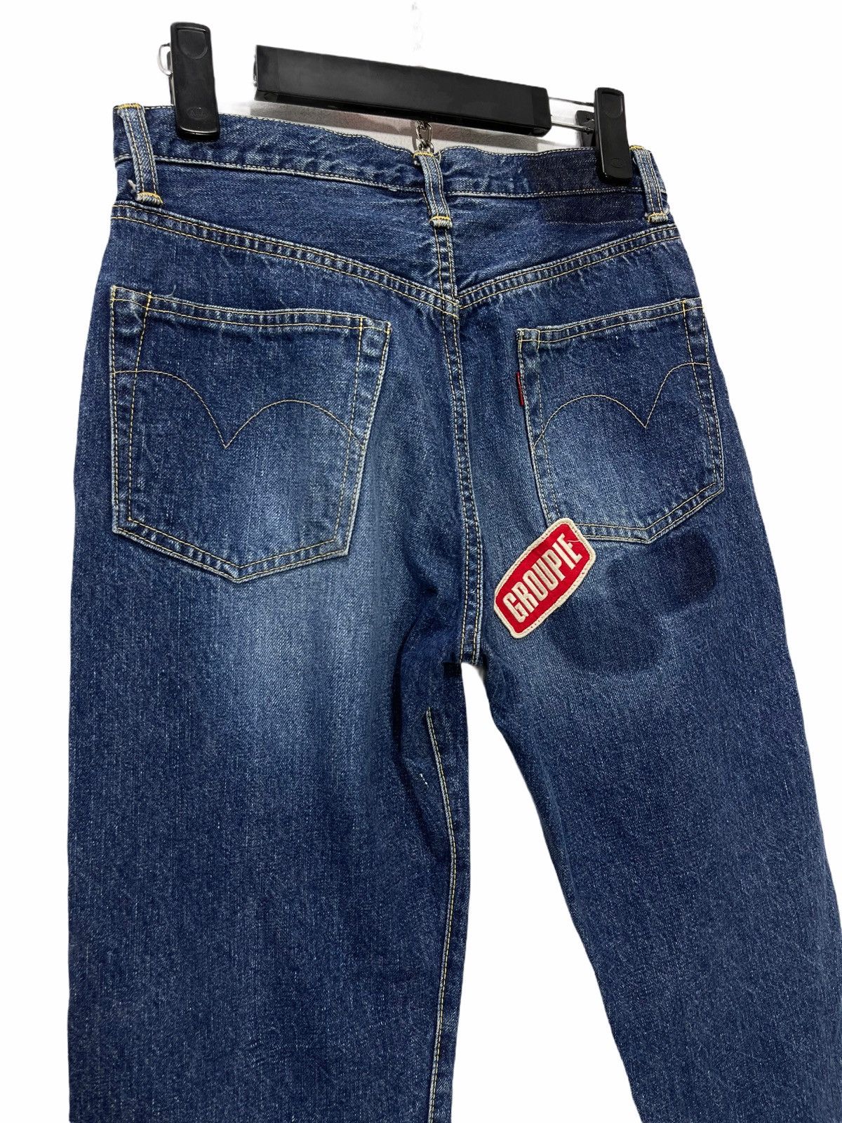 Hysteric Glamour 🎶Rare Vtg 90s Hysteric Groupie Denim Patches Straight 3🟦0 Size US 27 - 5 Thumbnail