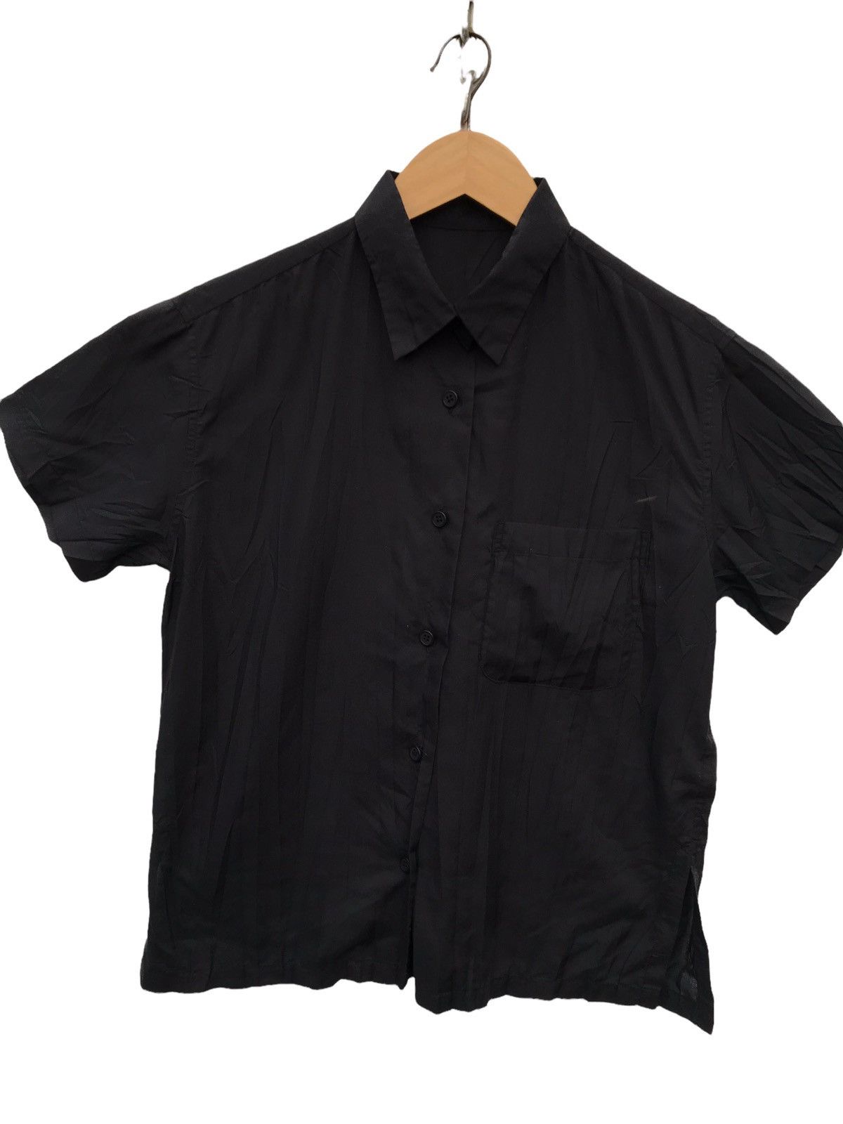Issey Miyake Issey Miyake Women Button Ups Plain Shirt Size M / US 6-8 / IT 42-44 - 3 Thumbnail