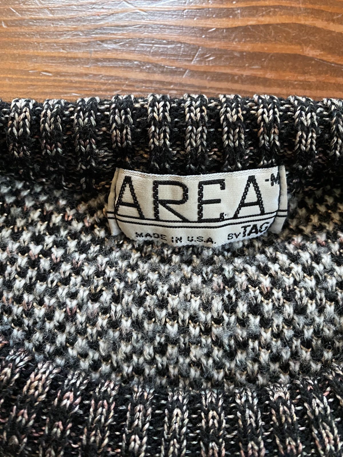 Vintage Vintage 80’s Area Diamond Pattern Knit Sweater Size US M / EU 48-50 / 2 - 4 Thumbnail