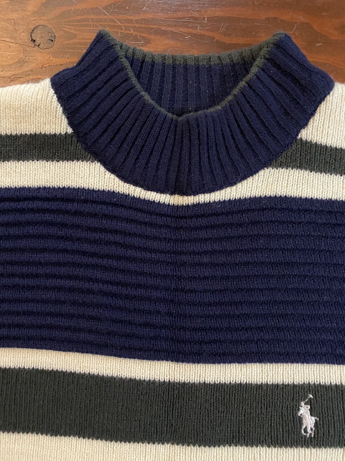 Polo Ralph Lauren Vintage 90’s Polo Ralph Lauren Sport Stripe Ribbed Sweater Size US XXL / EU 58 / 5 - 6 Thumbnail