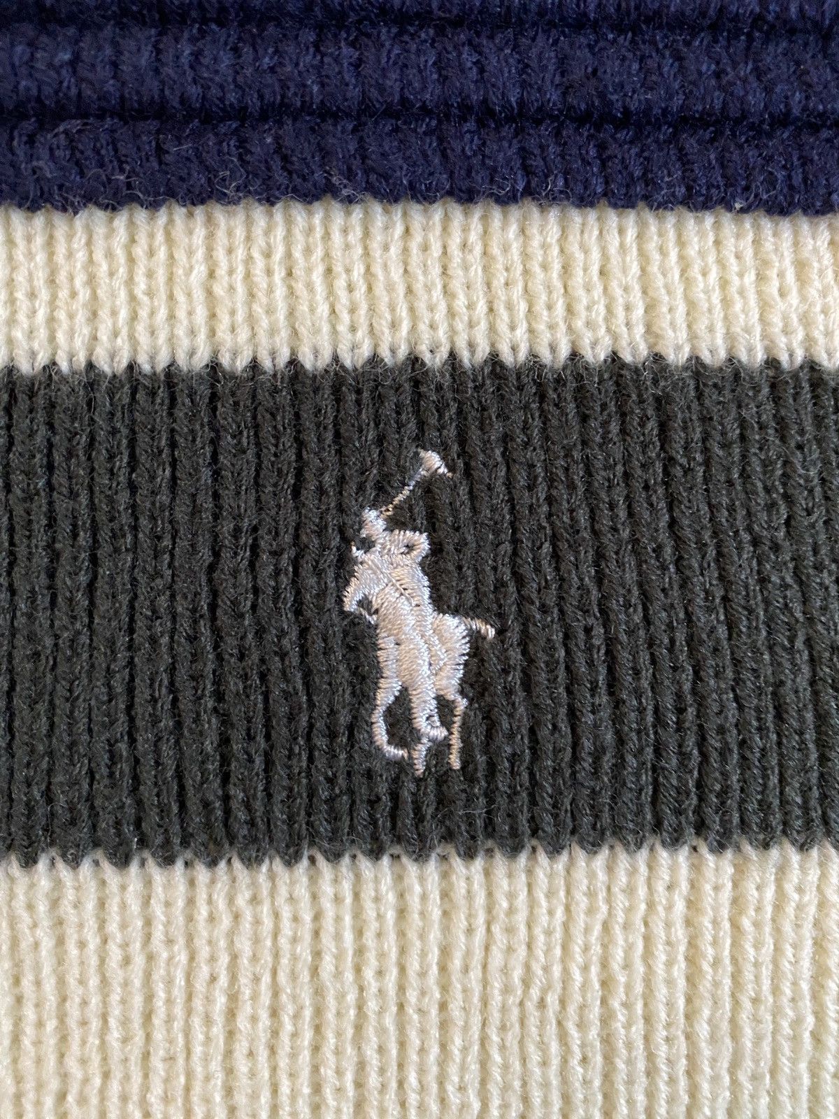 Polo Ralph Lauren Vintage 90’s Polo Ralph Lauren Sport Stripe Ribbed Sweater Size US XXL / EU 58 / 5 - 3 Thumbnail