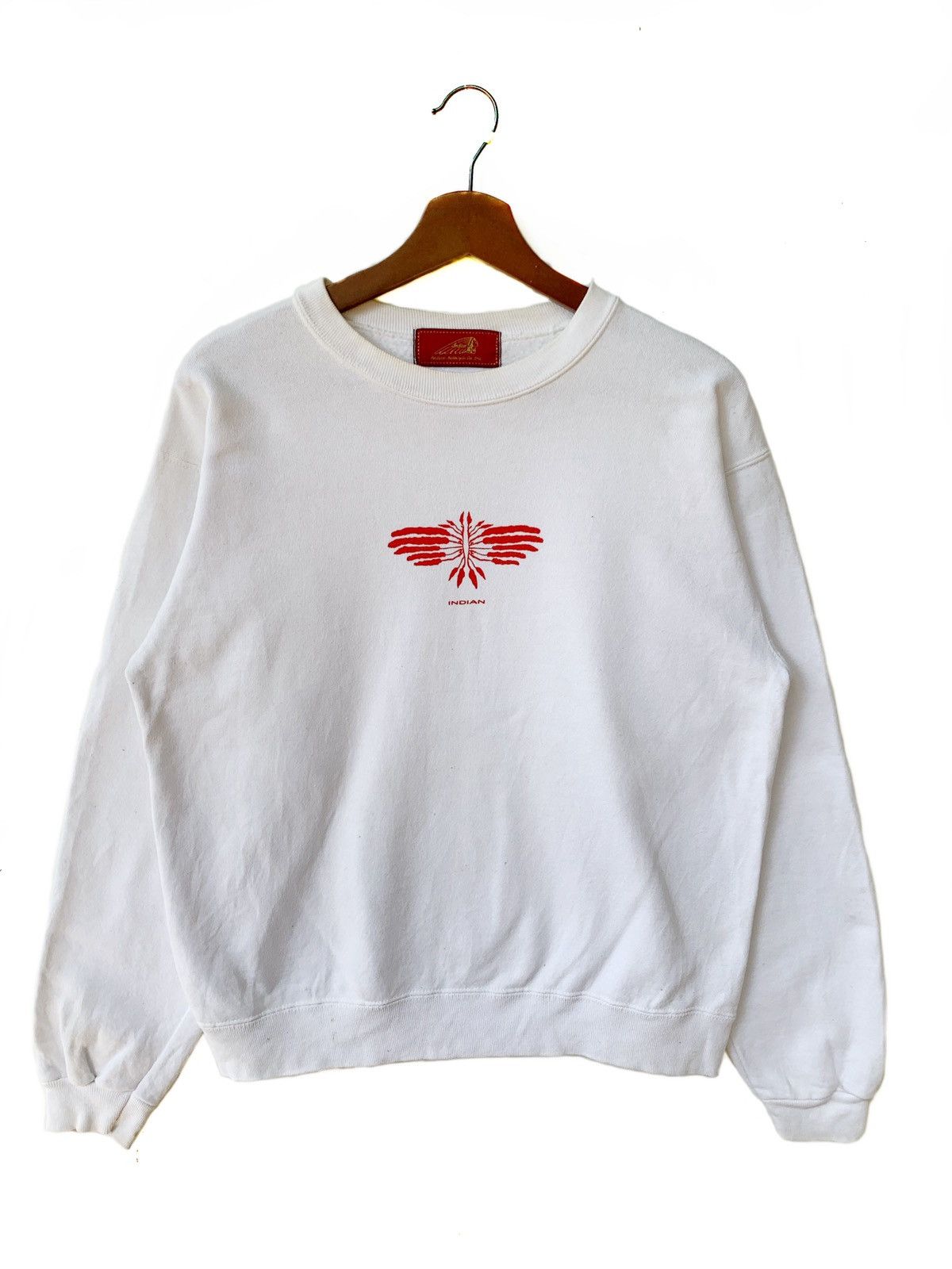 Indian Motorcycle × Vintage Vintage indian Motorcycle Sweatshirt/White Colour Size US M / EU 48-50 / 2 - 1 Thumbnail