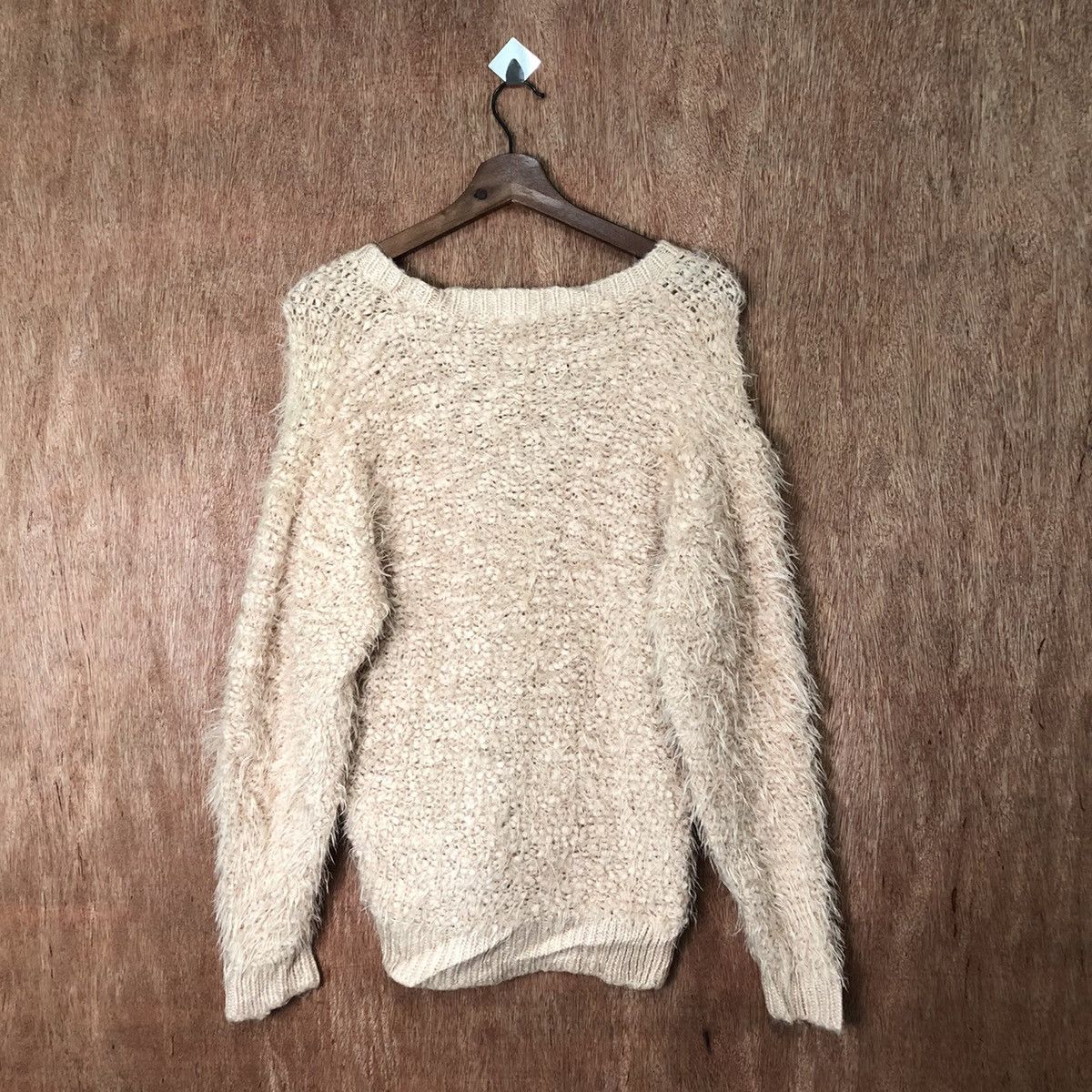 Homespun Knitwear DL Sorridere Pink Shag Shaggy Fur Mohair Cardigan knit #6471 Size US M / EU 48-50 / 2 - 9 Thumbnail