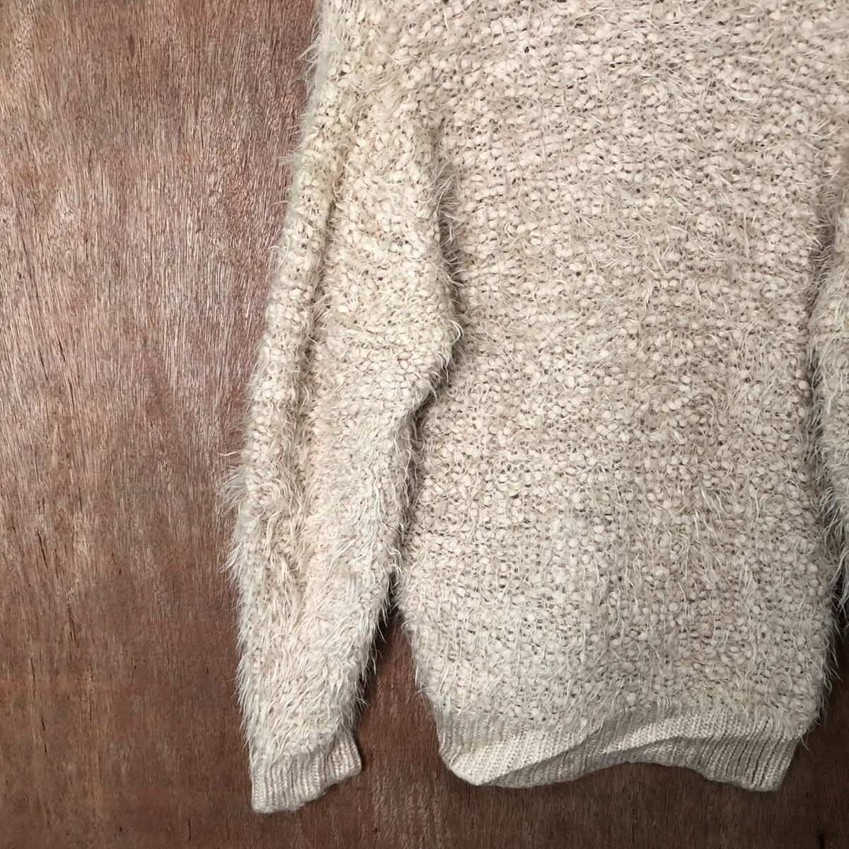 Homespun Knitwear DL Sorridere Pink Shag Shaggy Fur Mohair Cardigan knit #6471 Size US M / EU 48-50 / 2 - 10 Thumbnail