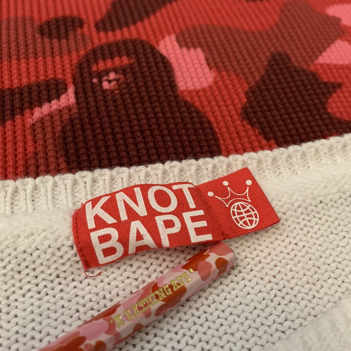 Bape 1998 BAPE x KNOT “Ape Face Bullseye” Knitted Sweater Size US L / EU 52-54 / 3 - 5 Thumbnail