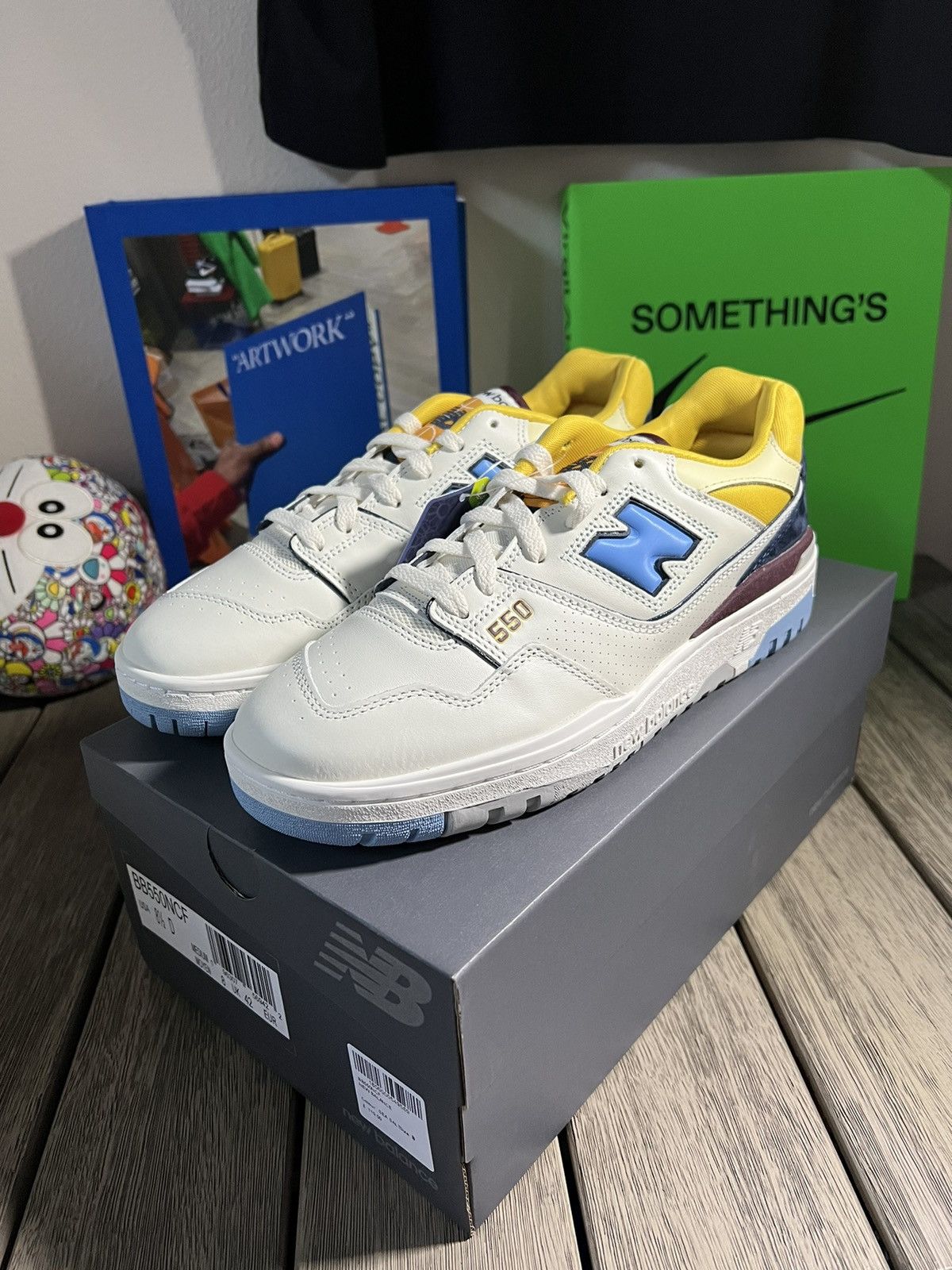 image of New Balance 550 Marquette Shoes, Men's (Size 8.5)