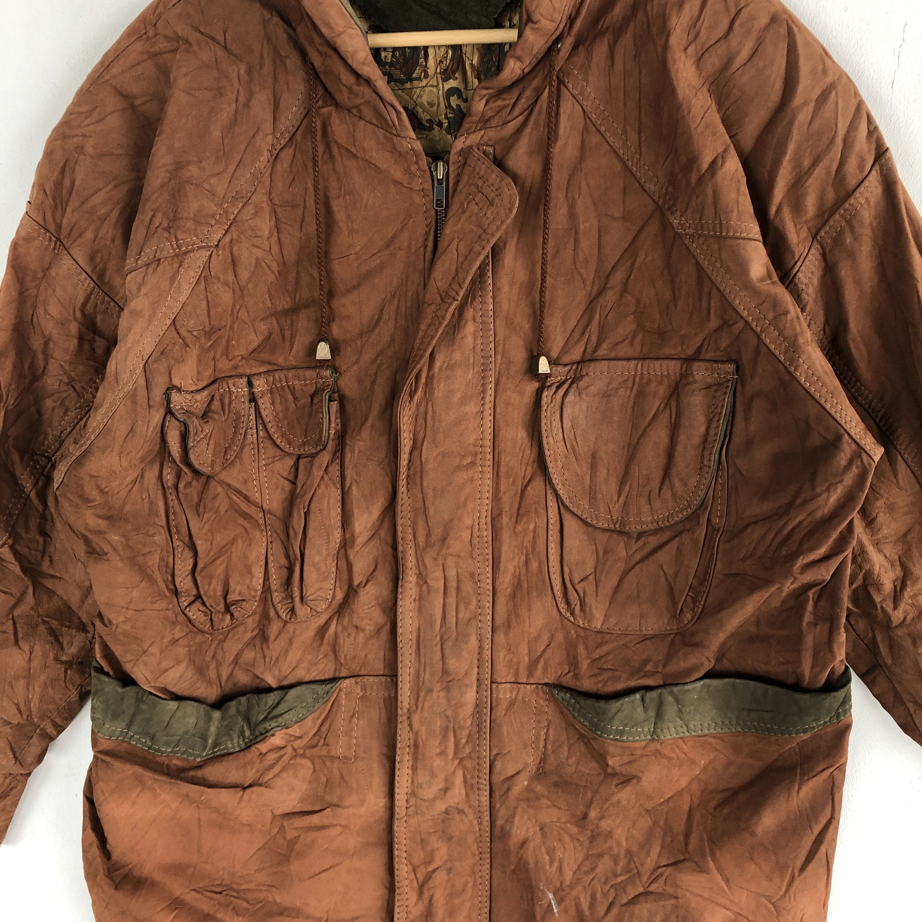 Leather × Vera Pelle × Vintage Vintage Vera Pelle Leahter Jackets Italian Genuine Leather Size US L / EU 52-54 / 3 - 5 Thumbnail