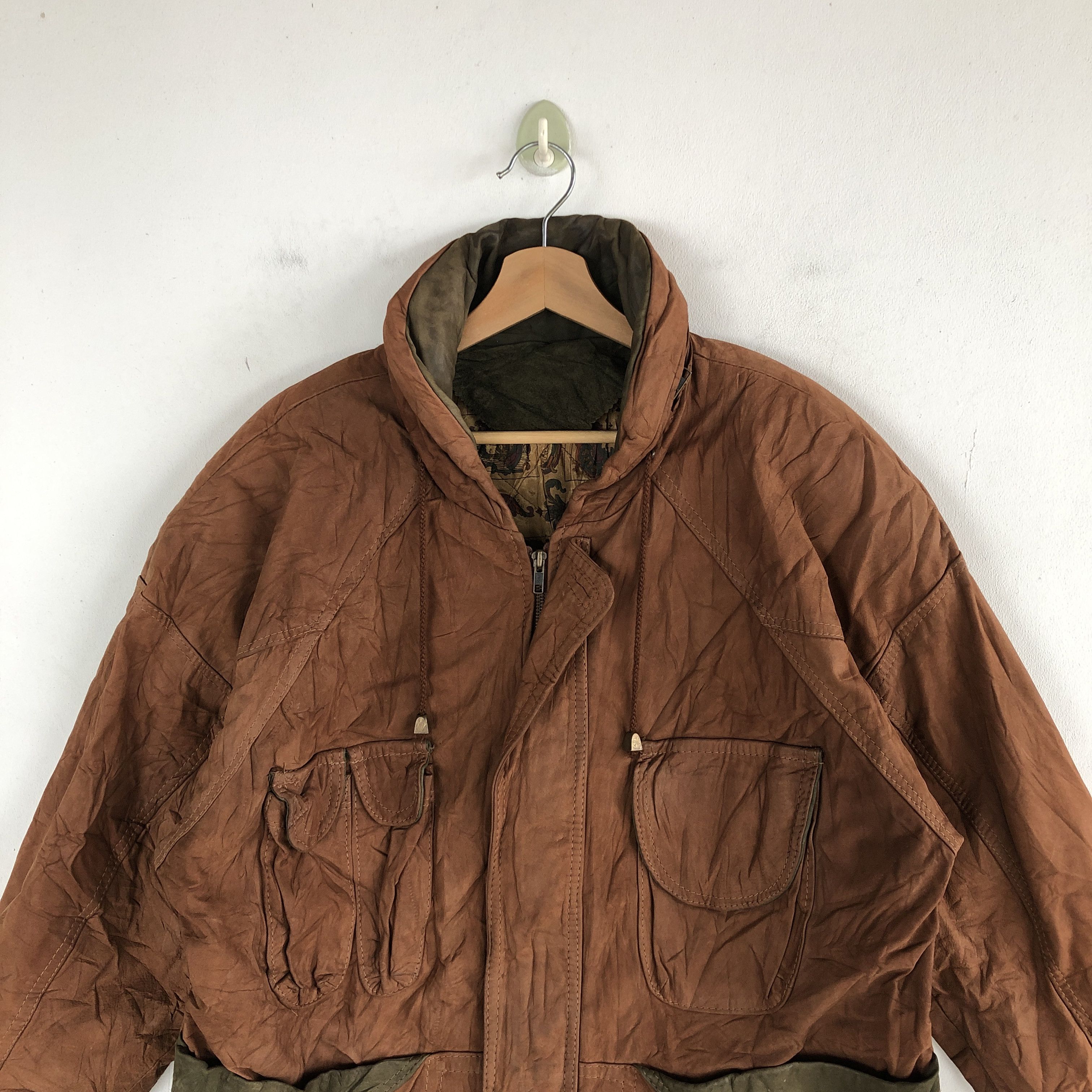 Leather × Vera Pelle × Vintage Vintage Vera Pelle Leahter Jackets Italian Genuine Leather Size US L / EU 52-54 / 3 - 4 Thumbnail