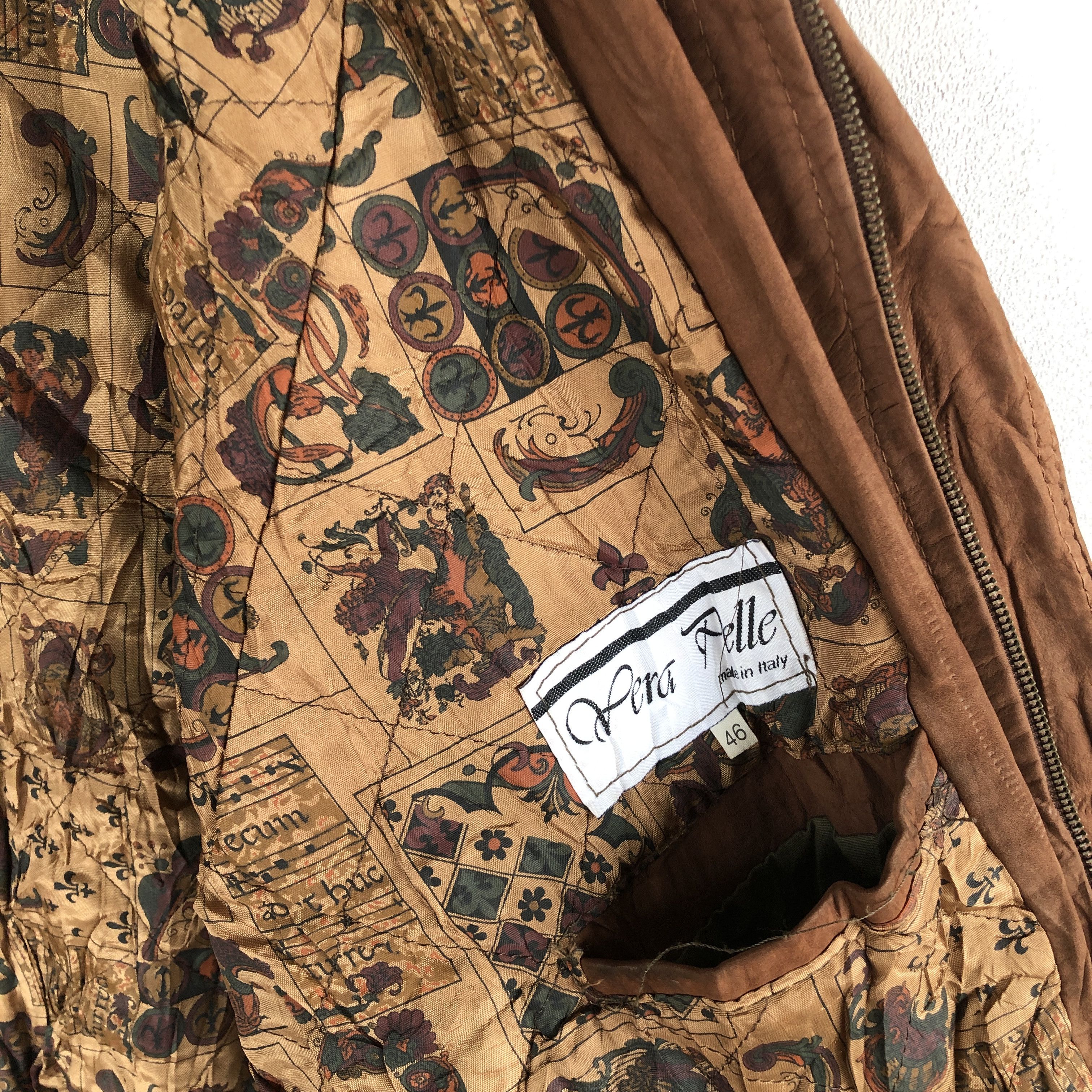 Leather × Vera Pelle × Vintage Vintage Vera Pelle Leahter Jackets Italian Genuine Leather Size US L / EU 52-54 / 3 - 11 Thumbnail